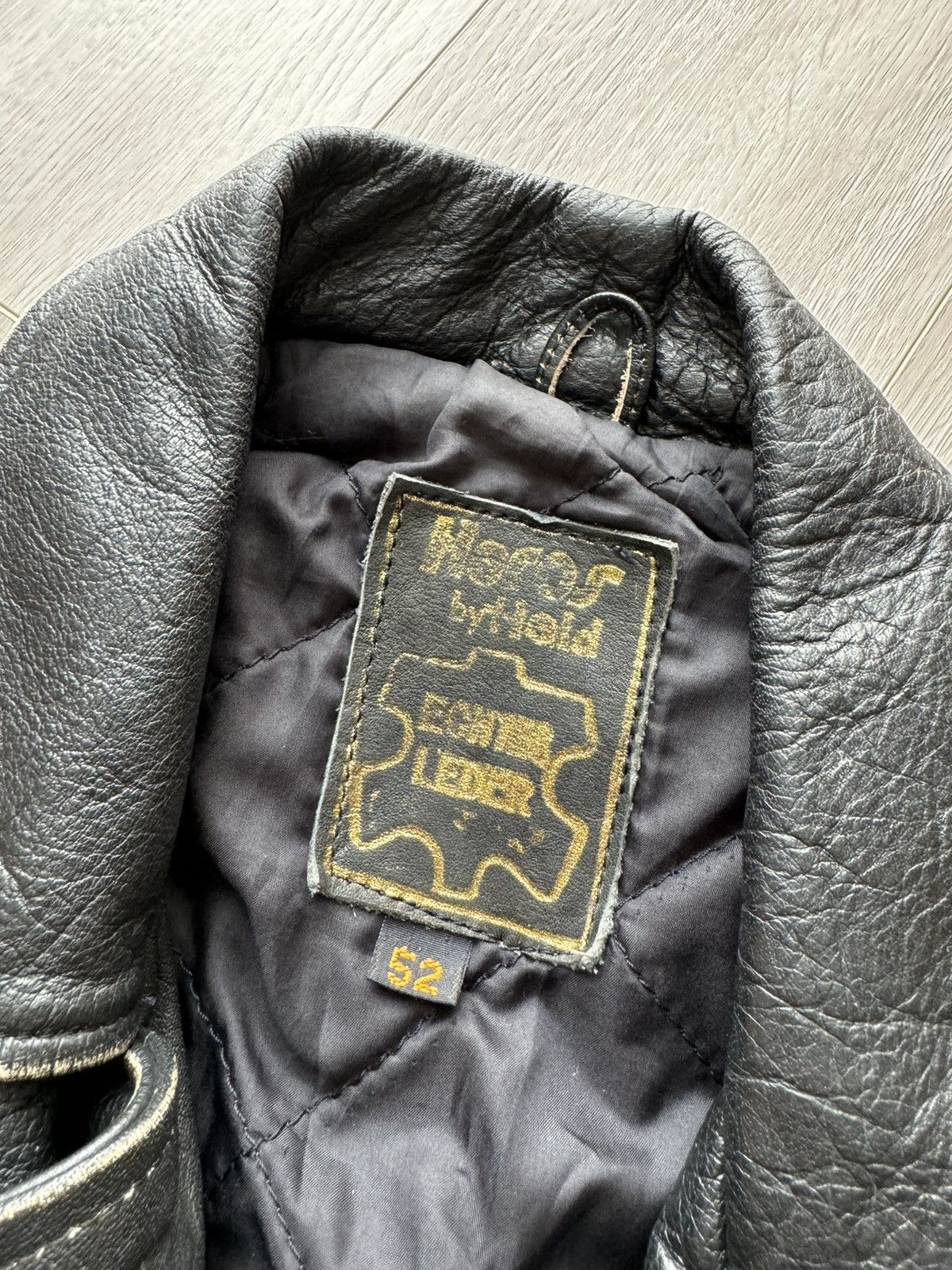 Vintage RARE 🔥 VINTAGE 90S FAST BLACK LEATHER MOTO BIKER JACKET Size US L / EU 52-54 / 3 - 5 Thumbnail