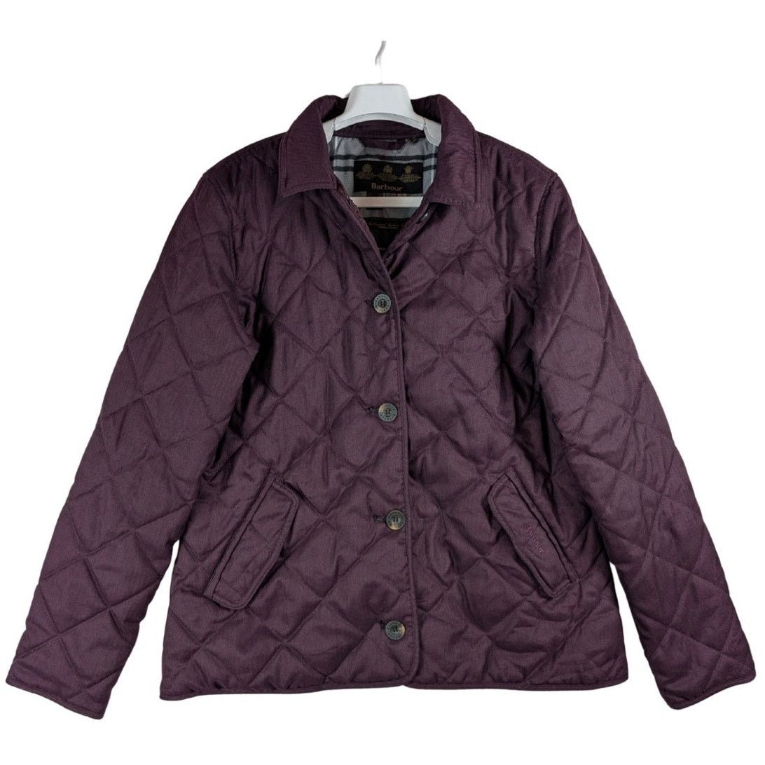 Barbour Barbour Skye Quilted Jacket Purple Women’s Size 12 USED Size XL / US 12-14 / IT 48-50 - 1 Thumbnail