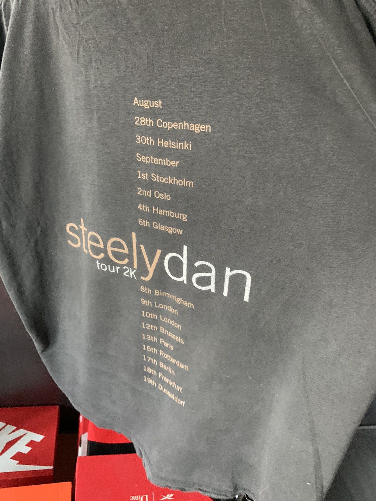 Band Tees × Giant × Vintage Steely dan 2 againts nature tour 2k vintage washed t shirt Size US M / EU 48-50 / 2 - 13 Thumbnail