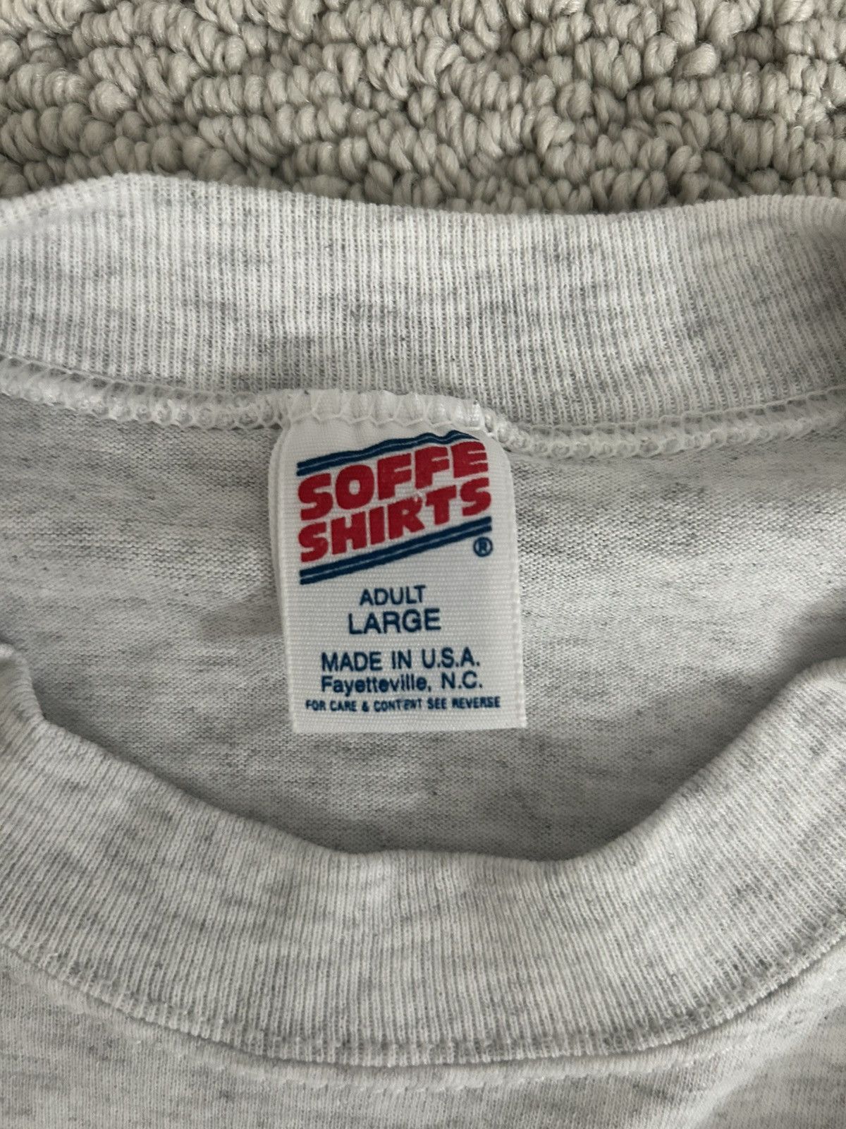 Soffe 90’s vintage made in usa single stitch grey USAF tee shirt Size US L / EU 52-54 / 3 - 3 Thumbnail