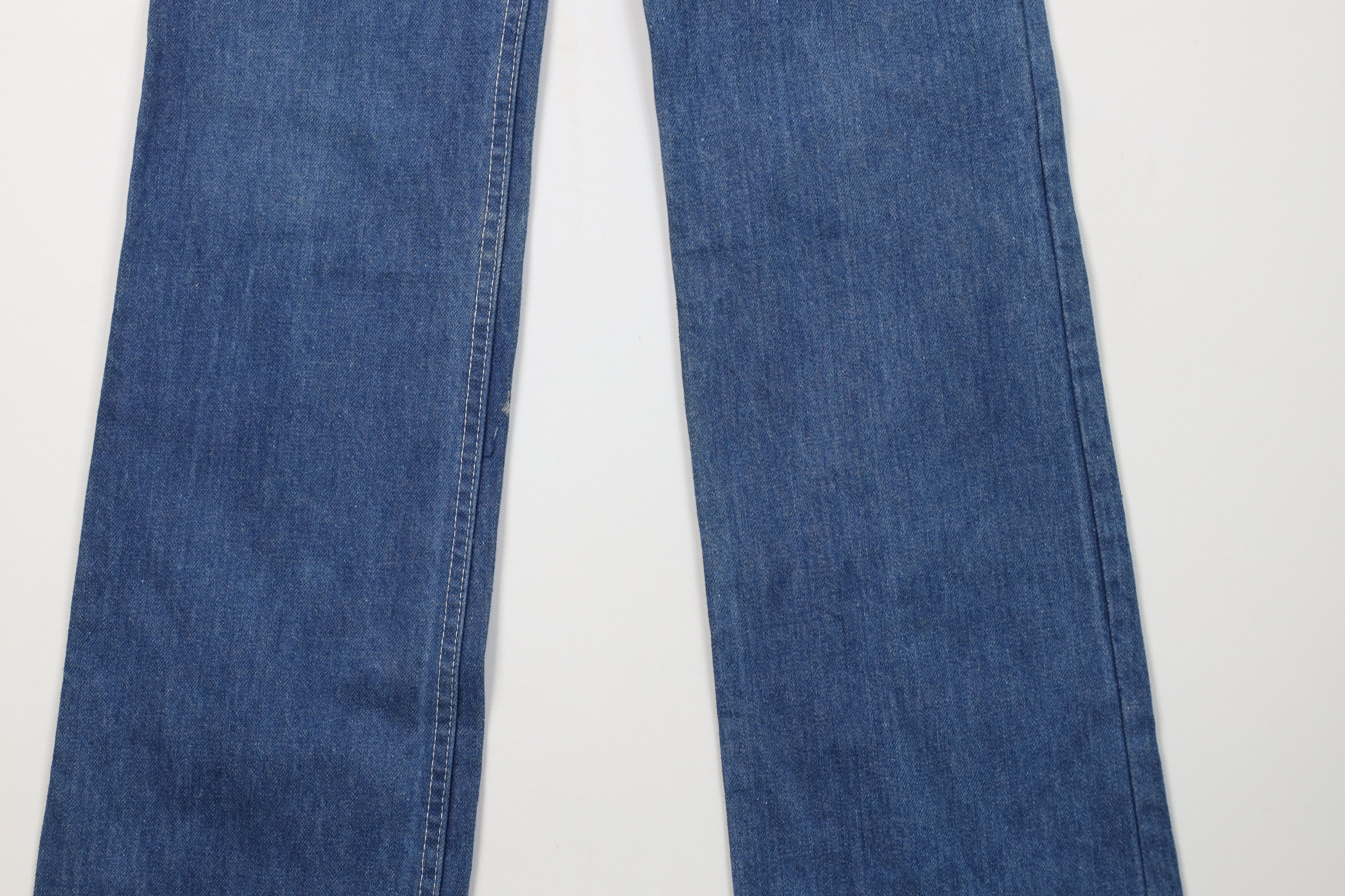 Vintage Vintage 70s Streetwear Flared Wide Leg Denim Jeans Blue Size 26" / US 2 / IT 38 - 4 Thumbnail