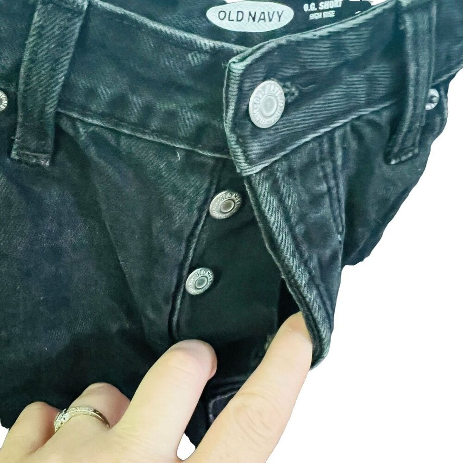 Old Navy Old Navy High-Waisted O.G. Straight Cut-Off Jean Shorts 8 Size 30" / US 8 / IT 44 - 3 Thumbnail