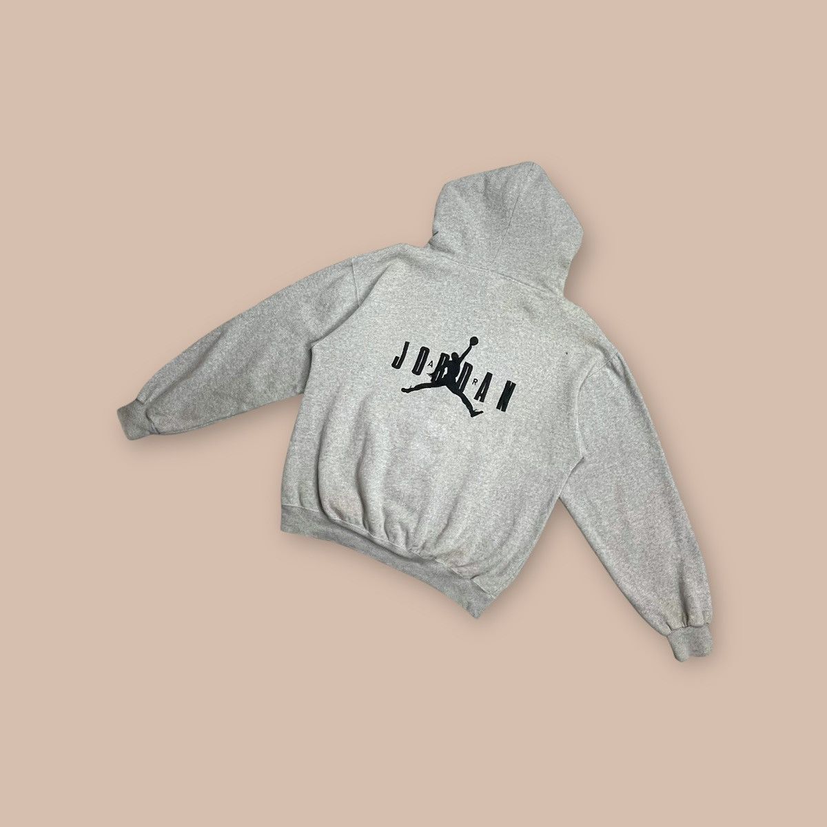 Jordan Brand Vintage 90's Nike Jordan Pullover Hoodie Size US L / EU 52-54 / 3 - 3 Thumbnail