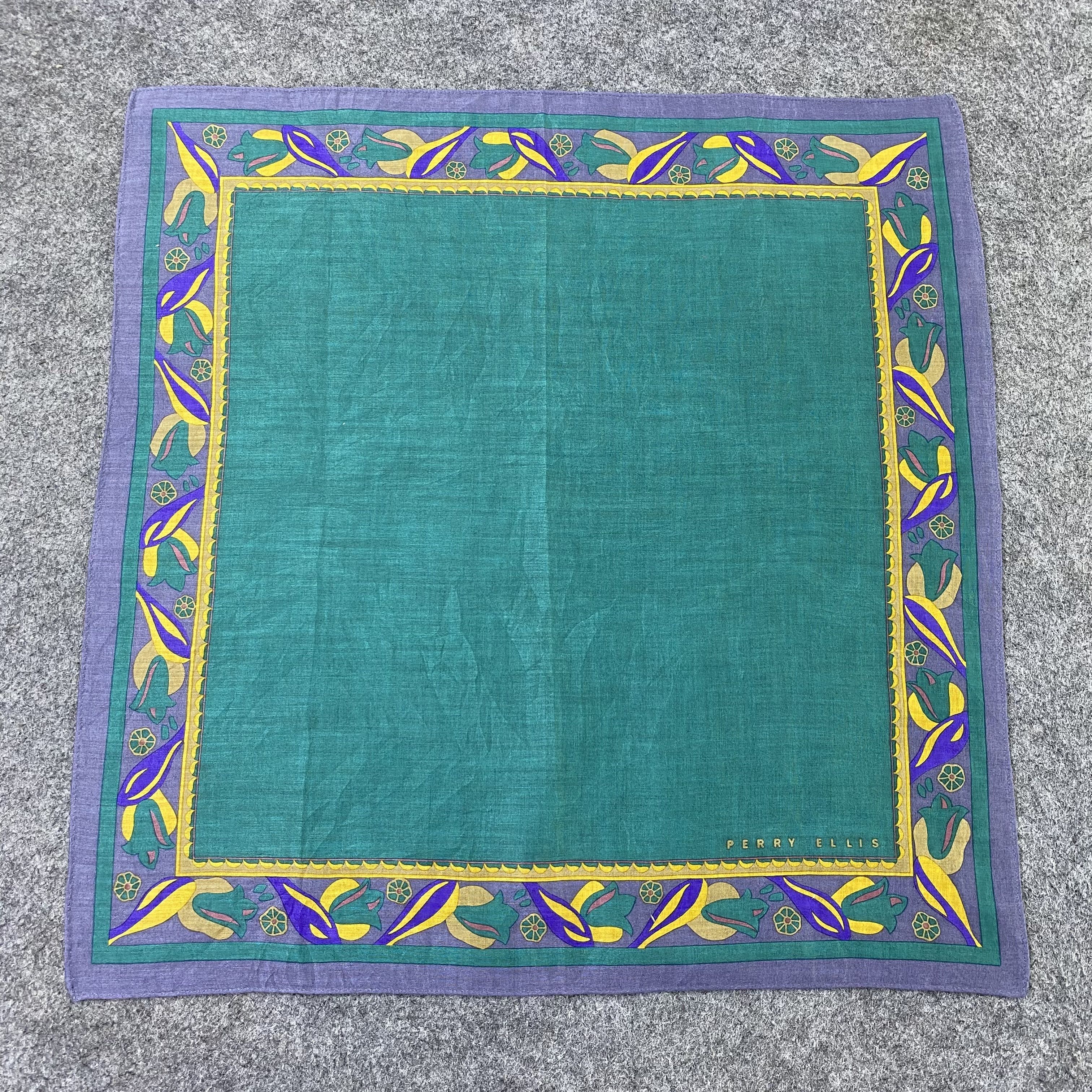 Perry Ellis Perry Ellis Handkerchief Neckerchief Bandana-B1573 Size ONE SIZE - 3 Thumbnail
