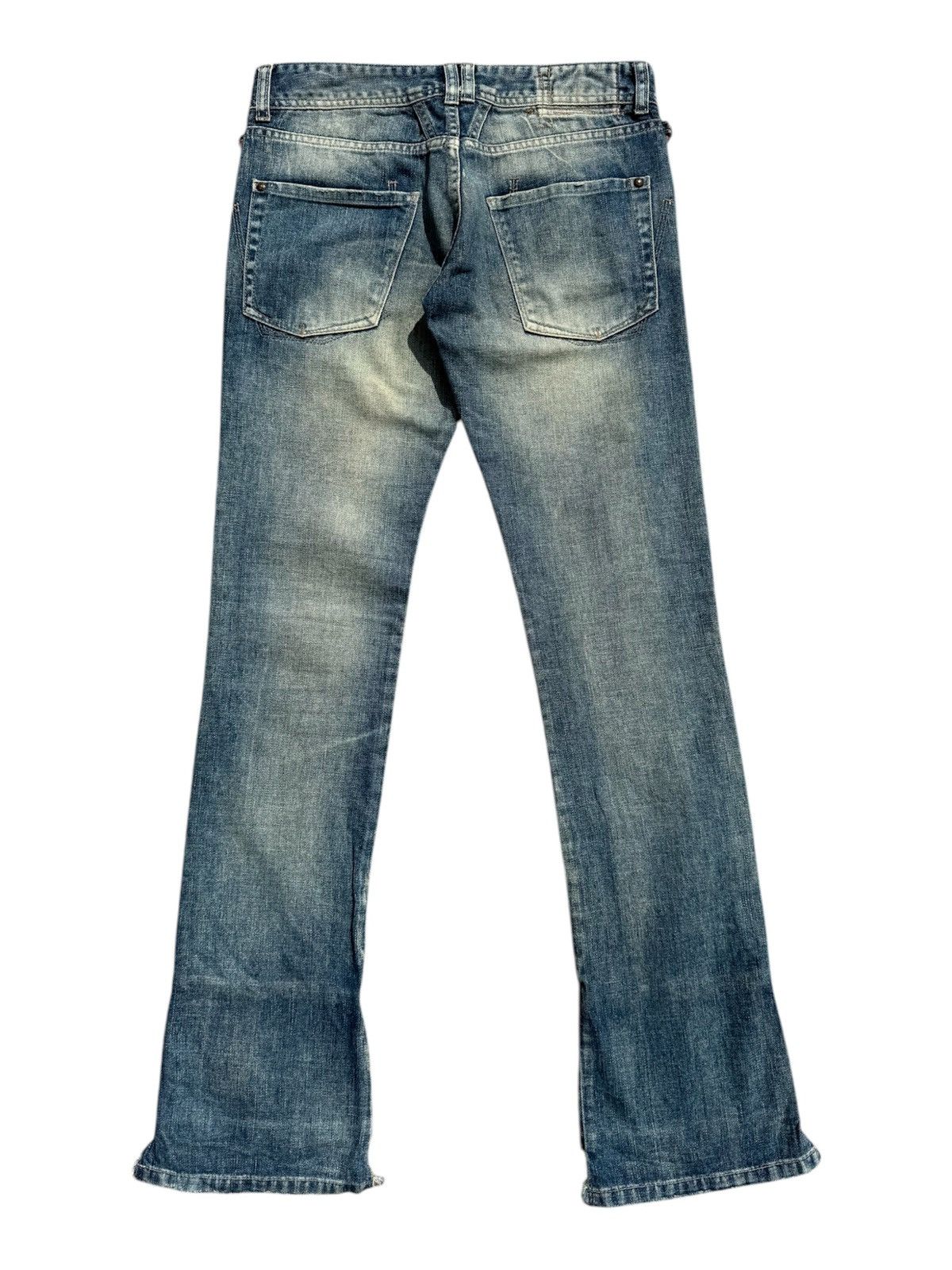 Marithe + Francois Girbaud MARITHE FRANCOIS GIRBAUD Flare Denim Rare Design Size 31" - 2 Thumbnail