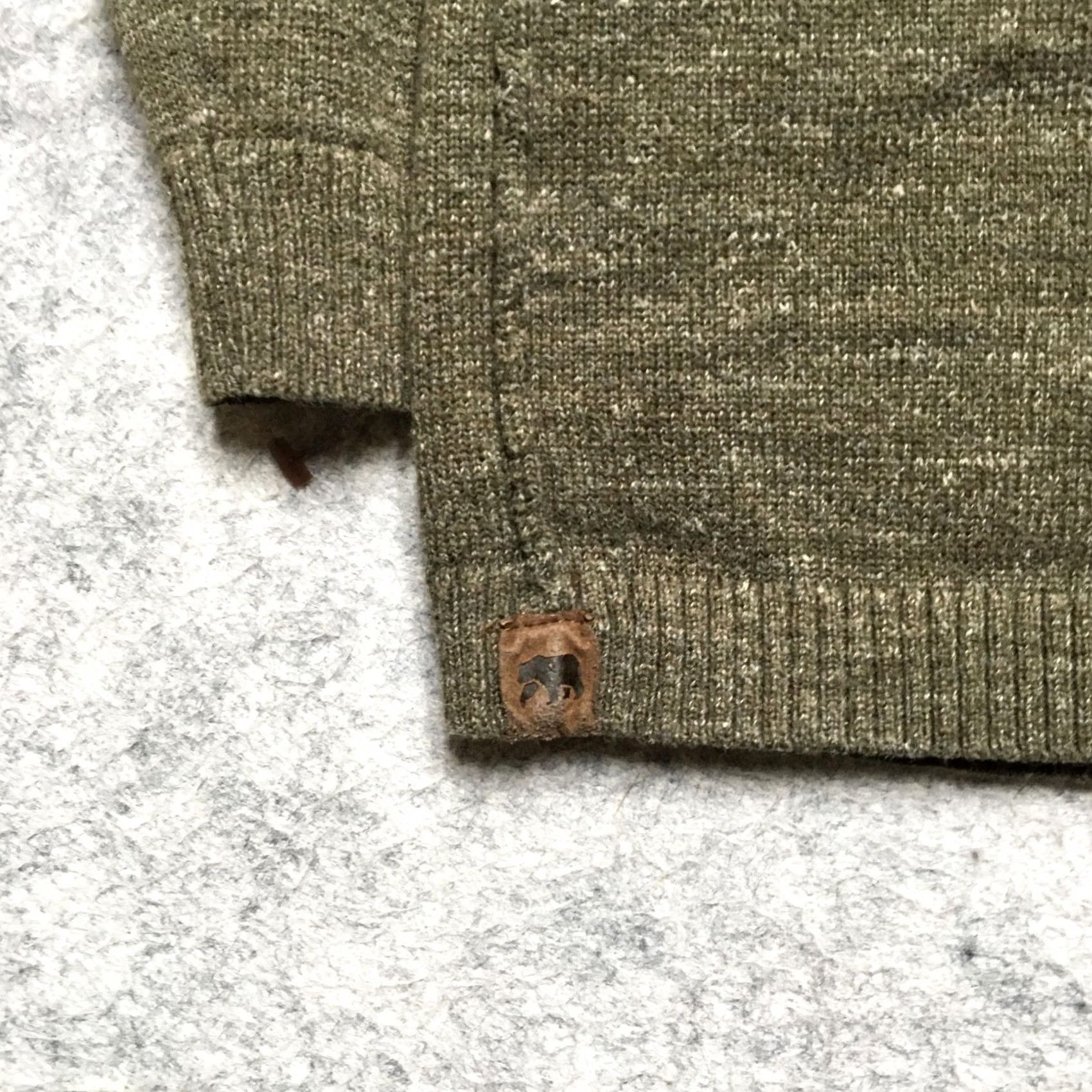 Vintage The Normal Brand Hooded Sweater Mens Large Green Cotton Polyester Knit Hoodie Size US L / EU 52-54 / 3 - 6 Thumbnail