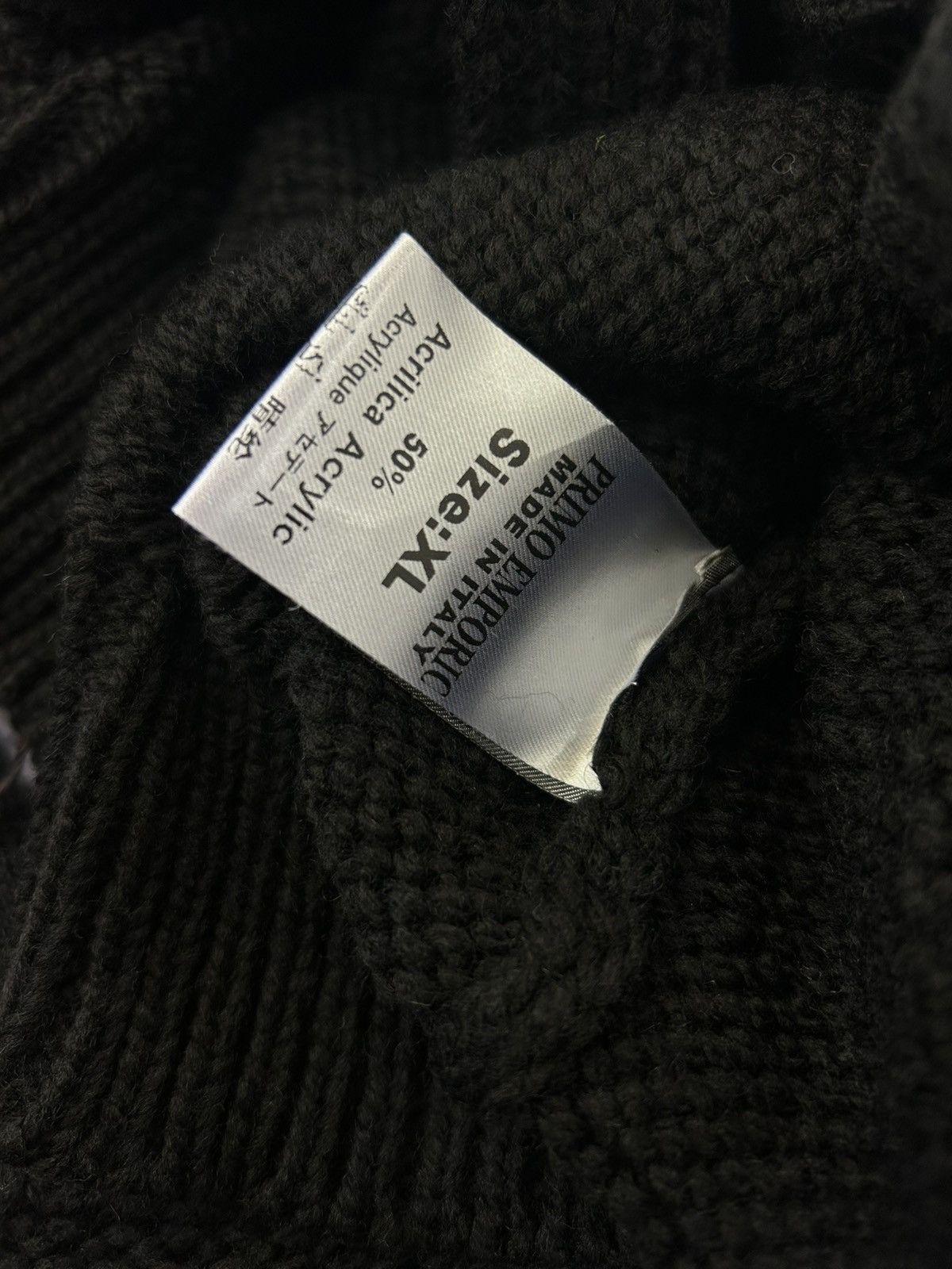 Other Primo Emporio Chunky Knit Hooded Cardigan Black Deadstock Size US XXL / EU 58 / 5 - 5 Thumbnail