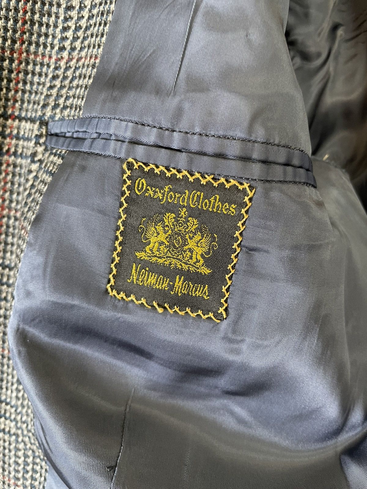 Oxxford Clothes × Vintage Cashmere Check Jacket Size 42R - 9 Thumbnail