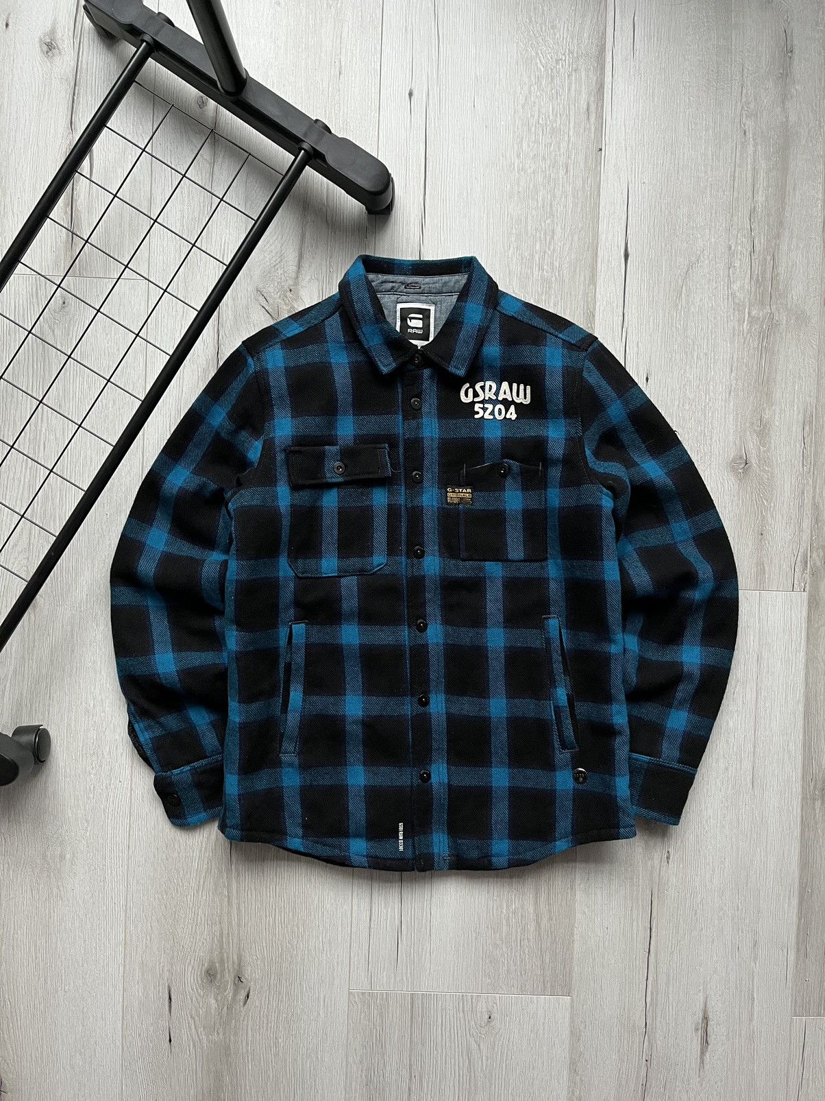 G-Star × Japanese Brand Vintage G Star Raw Western Plaid Quilted Jacket Overshirt Size US L / EU 52-54 / 3 - 1 Thumbnail