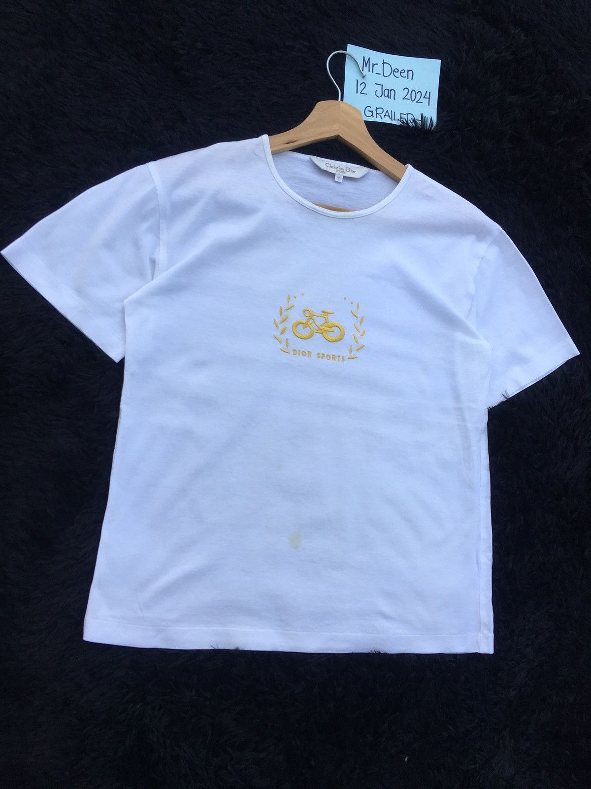 Christian Dior Monsieur Rare Vintage Christian Dior Spellout Tshirt Size M / US 6-8 / IT 42-44 - 3 Thumbnail