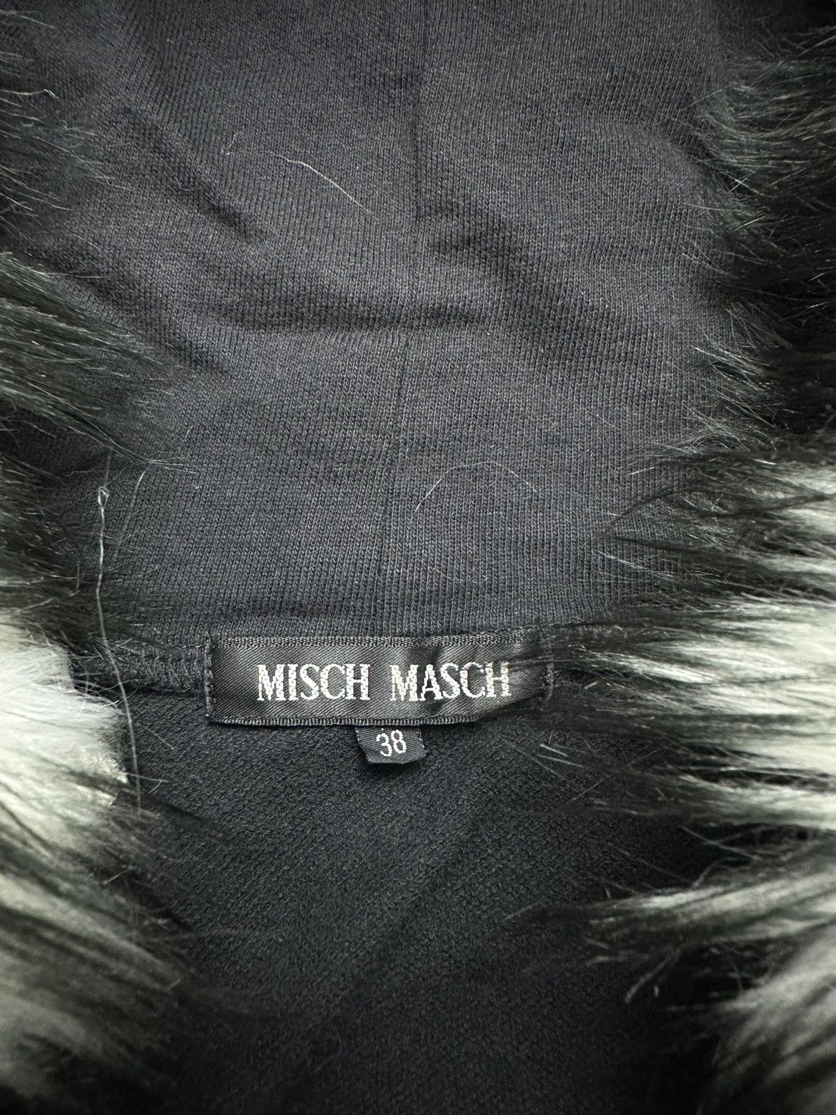 Japanese Brand STUDDED MISCH MASCH FUR ZIP BLACK HOODIE IFSIX LGB STYLE Size XS / US 0-2 / IT 36-38 - 9 Thumbnail