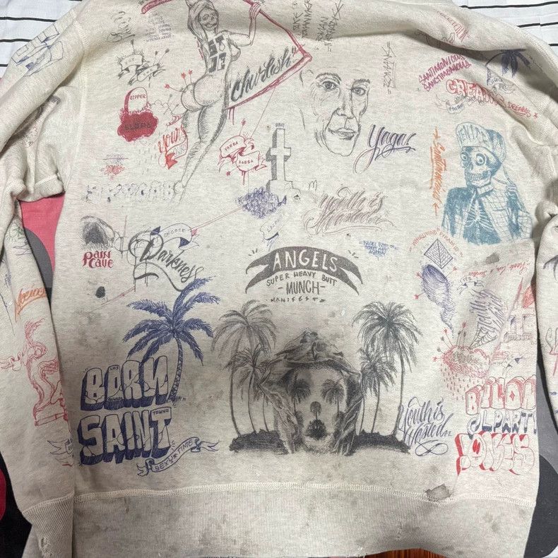Saint Michael Saint Michael Make old graffiti hoodies Size US L / EU 52-54 / 3 - 8 Thumbnail