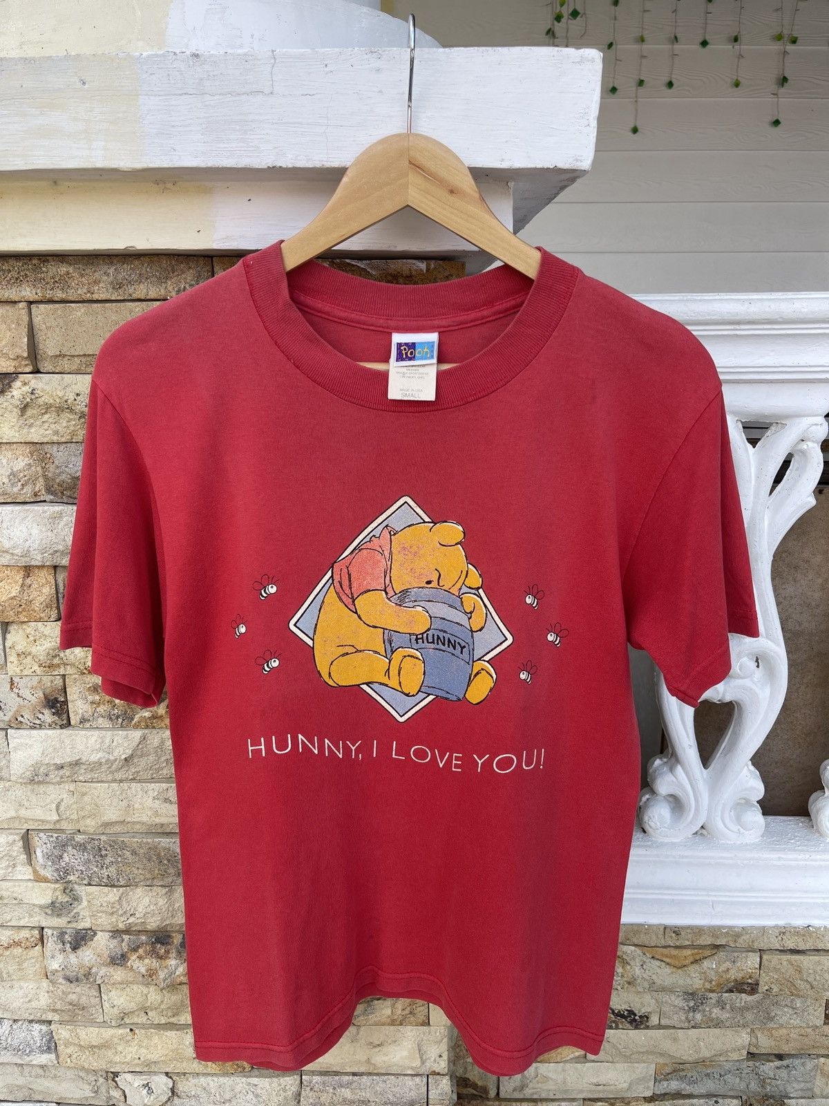 Disney Rare🔥Vintage 90s Disney Pooh Faded Tee Size US S / EU 44-46 / 1 - 1 Thumbnail