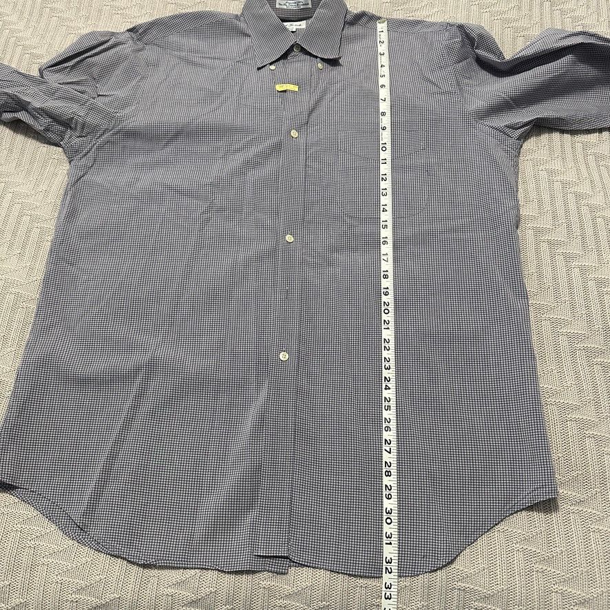 Paul Fredrick Paul Fredrick blue gray plaid button down size 16.5 Size US L / EU 52-54 / 3 - 7 Thumbnail