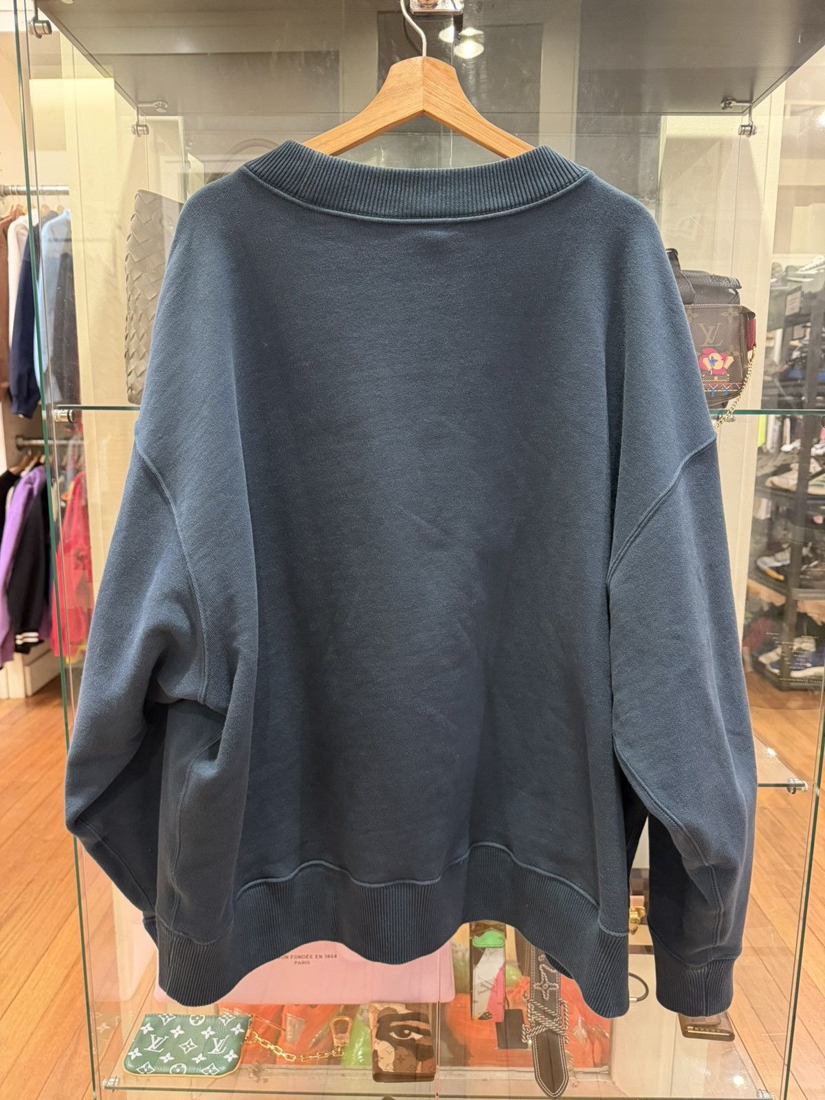 Cactus Plant Flea Market × Nike Nike CPFM Sock Crewneck - Navy/Yellow Size US XL / EU 56 / 4 - 2 Thumbnail