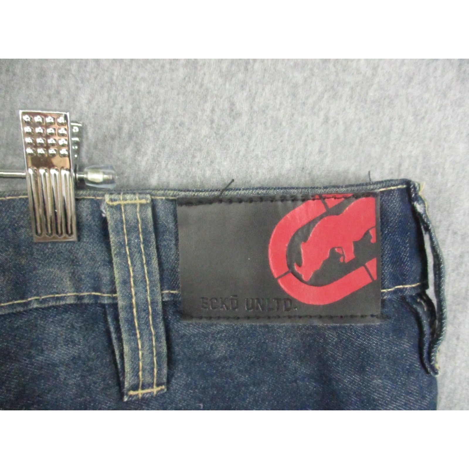 Ecko Unltd. VINTAGE Ecko Unltd Jeans Shorts Denim 44 Baggy Relaxed Wide Leg Men 44 Blue Cotton Denim 5-Pocket Hip Hop Retro 90s Boys Mens Shorts Size US 44 / EU 60 - 7 Thumbnail
