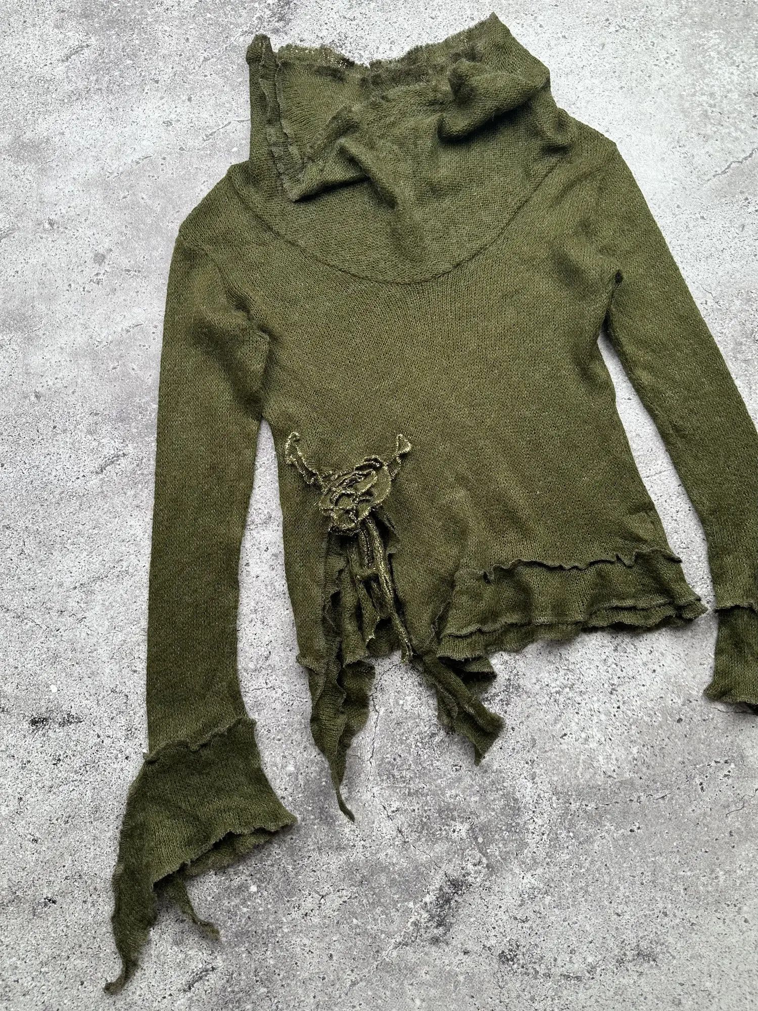 Japanese Brand Vintage Assymetry Blouse C79(V445) Size M / US 6-8 / IT 42-44 - 2 Thumbnail