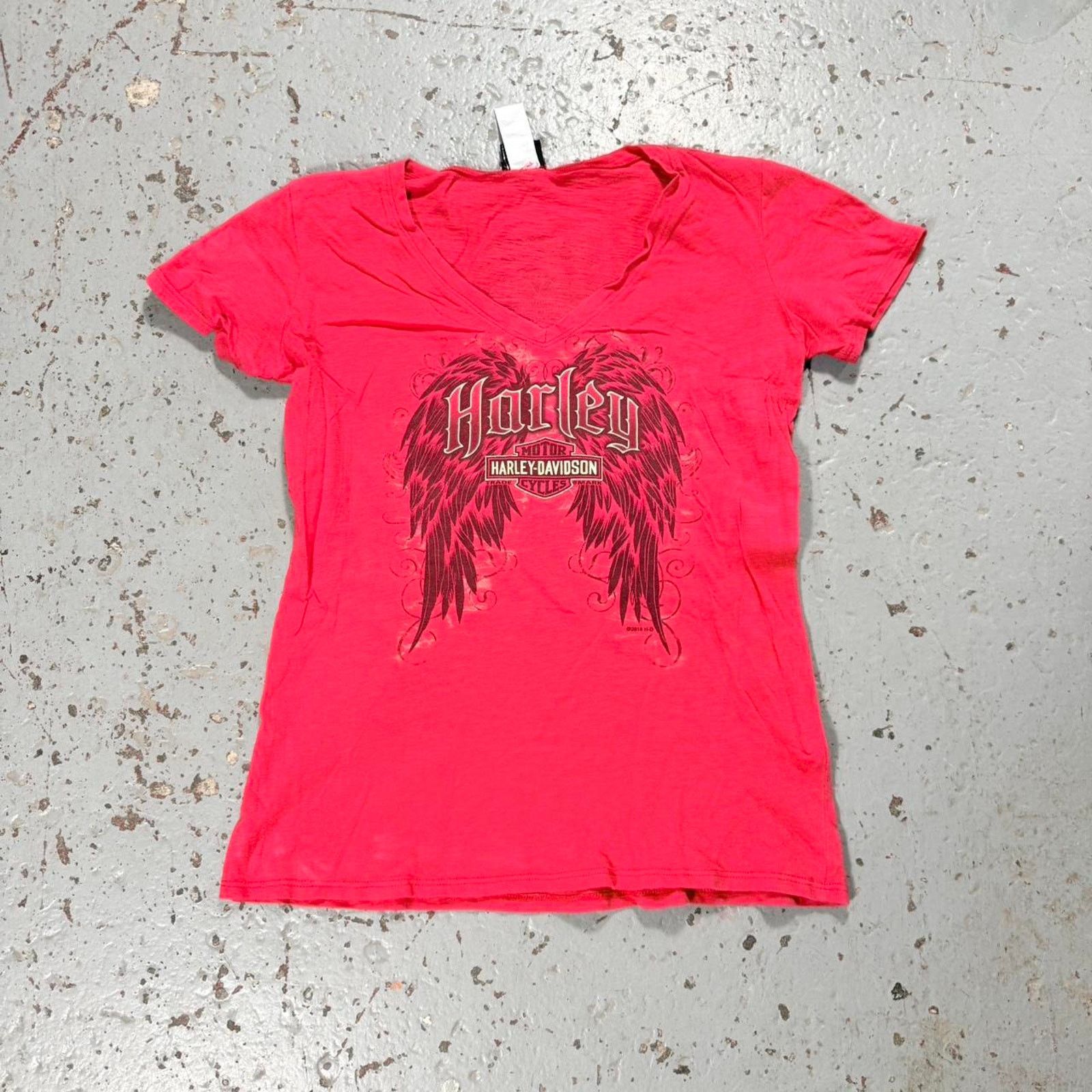 Harley Davidson Red harley davidson angel wing Tee Size US M / EU 48-50 / 2 - 1 Thumbnail