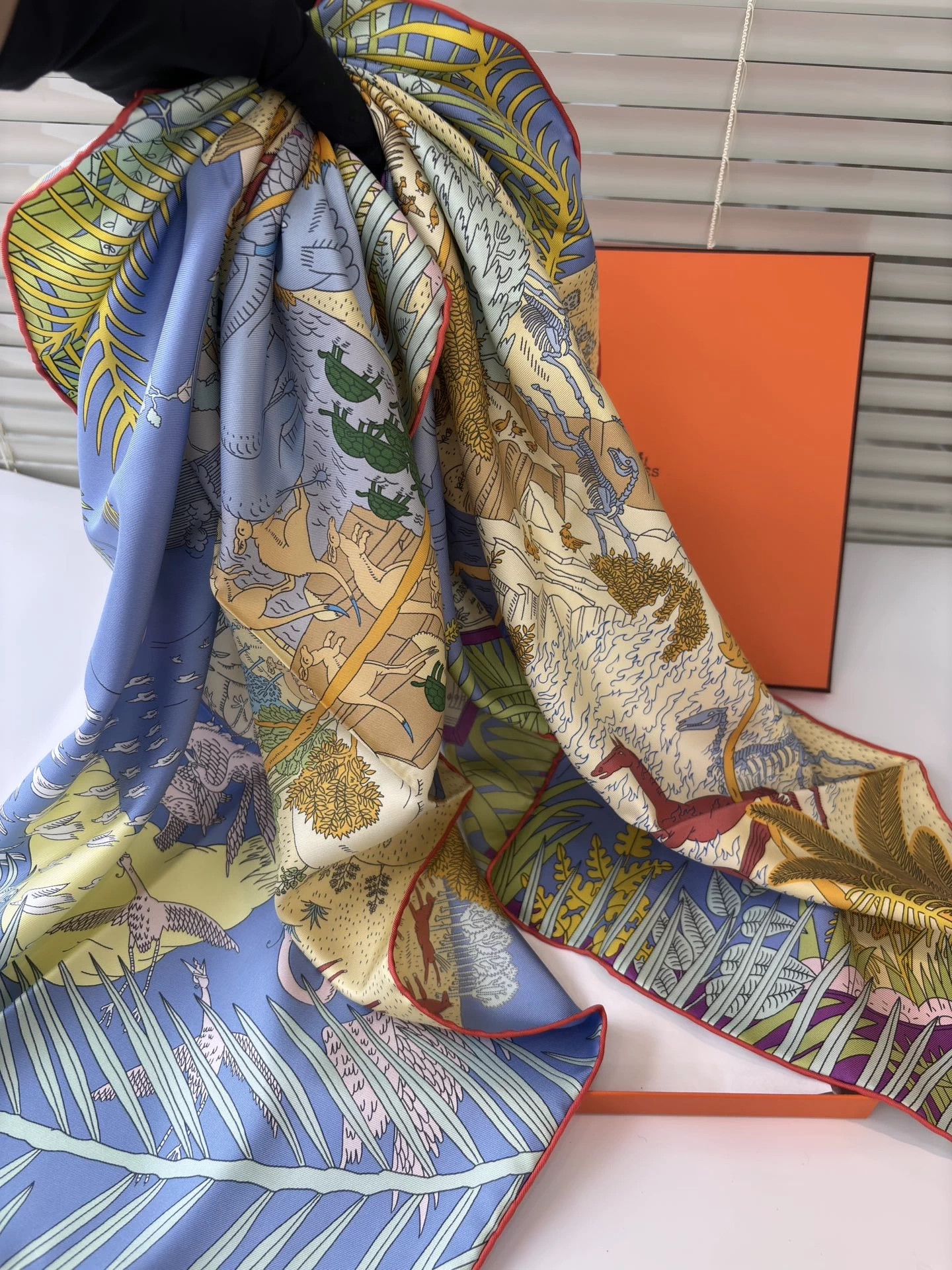Hermes Hermes Animal Carnival 90x90 Scarf New w/ Box & Tag Size ONE SIZE - 6 Thumbnail