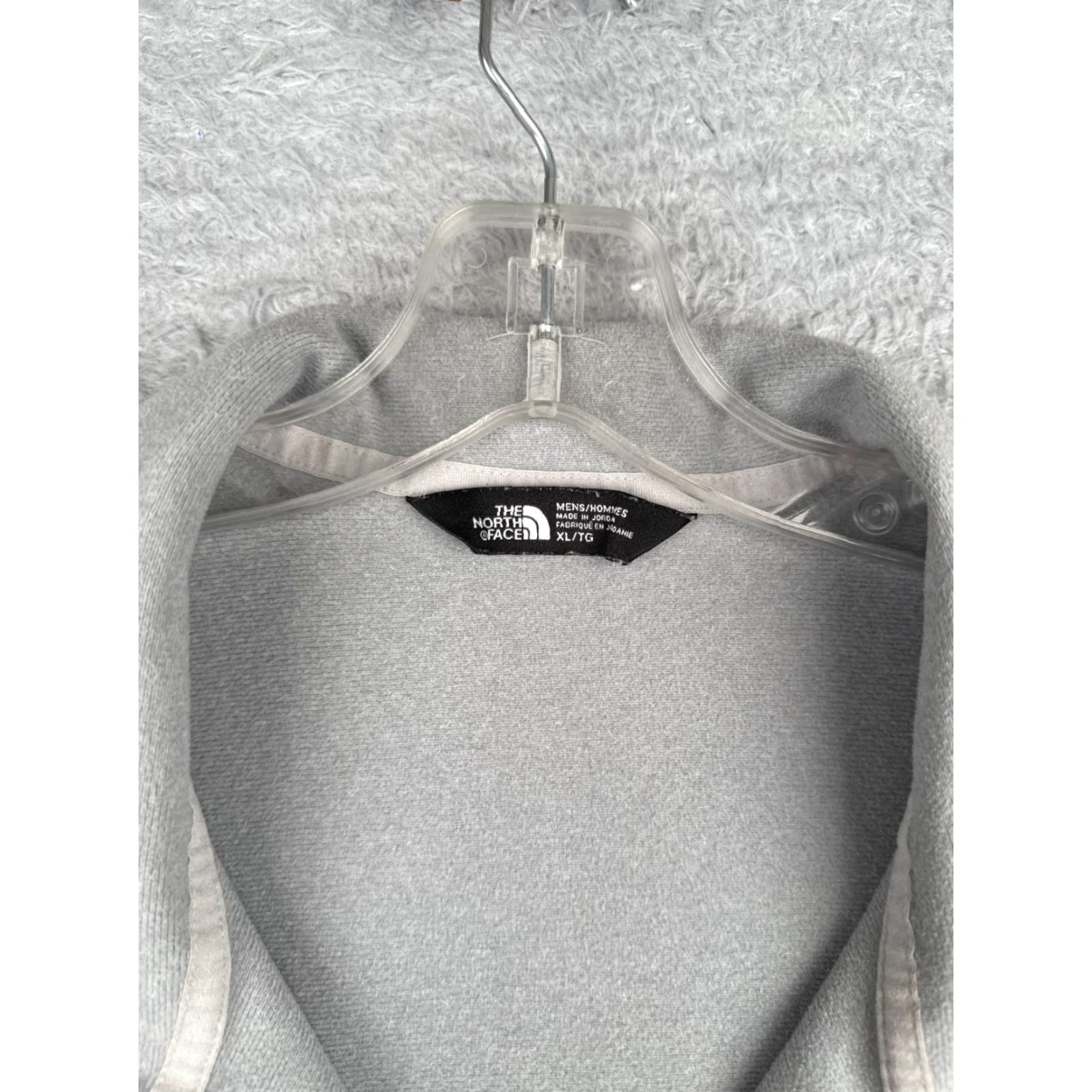 The North Face The North Face Men Sweatshirt Pullover 1/4 Zip Fleece Gray XL Mock Neck Cotton Blend Size US XL / EU 56 / 4 - 7 Thumbnail