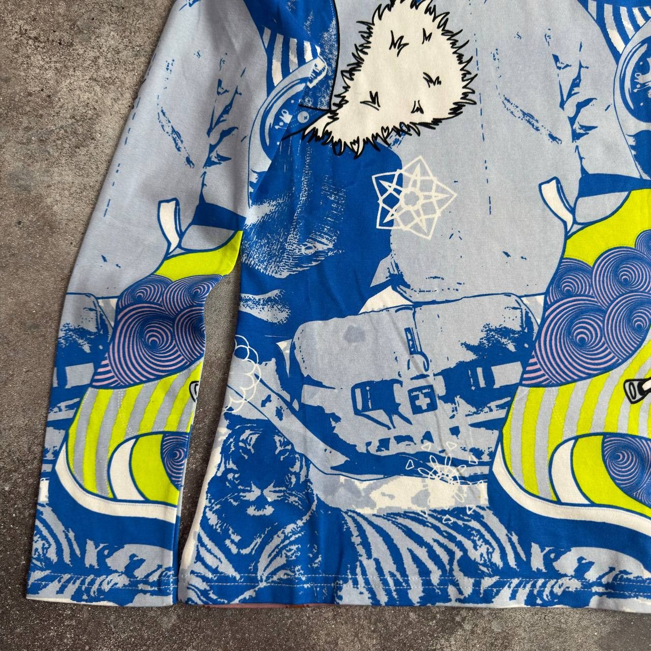 Custo Barcelona Custo Barcelona Y2K Vintage Lady Printed Long Sleeve Top Size S / US 4 / IT 40 - 10 Thumbnail