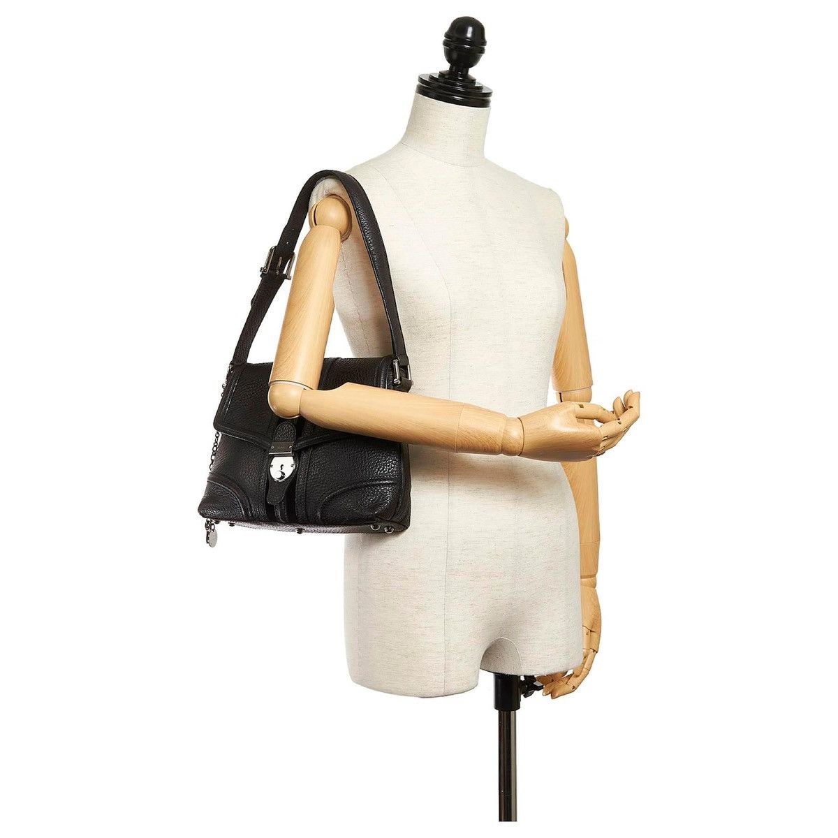 Gucci Black Gucci leather shoulder bag Size ONE SIZE - 9 Thumbnail