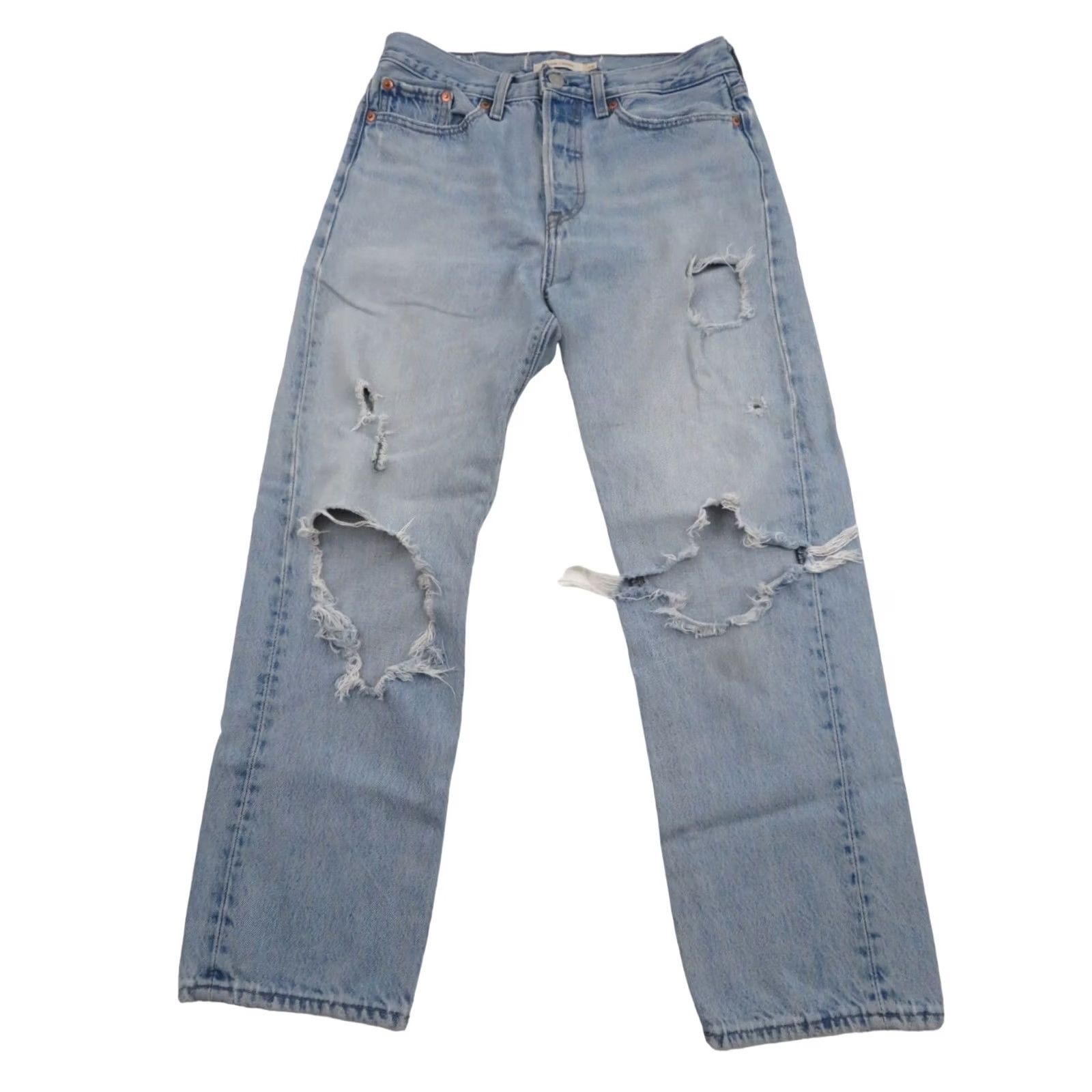 Levi's Levi'S Premium Big E Wedgie Jeans 28x25 High Rise Straight Fit Button Fly Denim Size 28" / US 6 / IT 42 - 2 Thumbnail