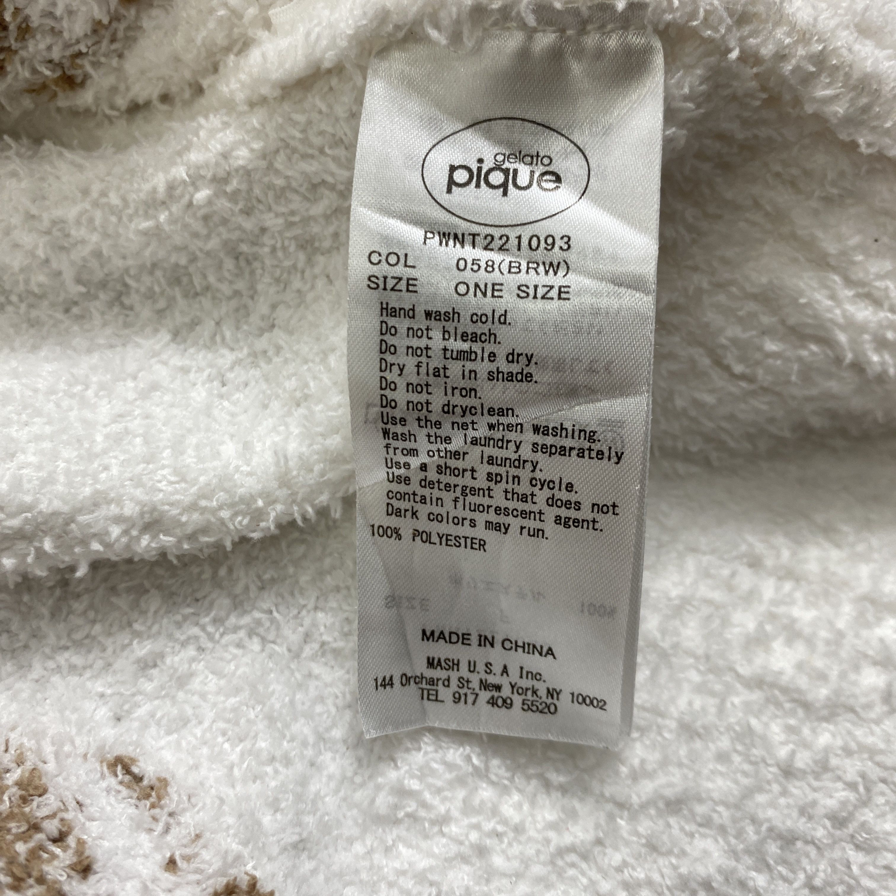 Japanese Brand Gelato Pique White Fleece Full Print Zipper Hoodie - J488 Size US L / EU 52-54 / 3 - 6 Thumbnail