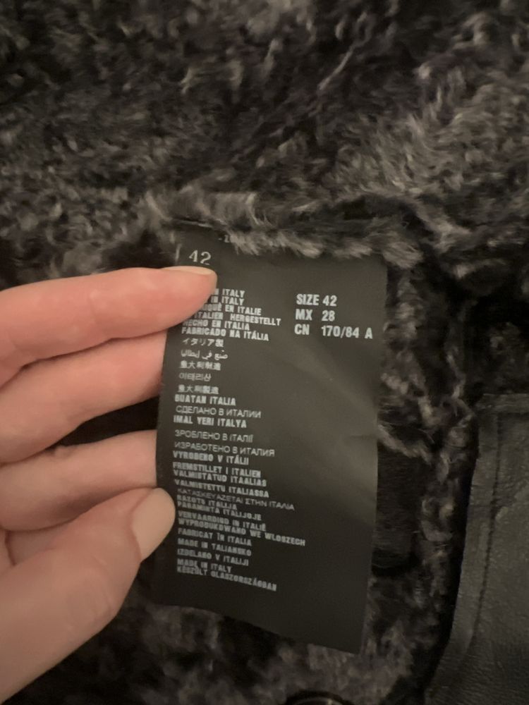 Prada Prada Milano Main Line Leather Fur Coat Jacket Gray-black Size M / US 6-8 / IT 42-44 - 5 Thumbnail