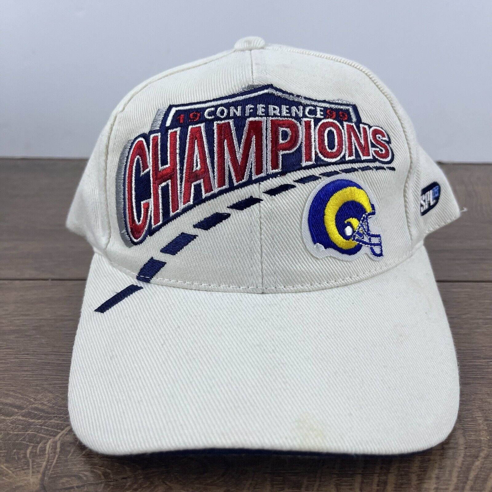 Other 1999 St Louis Rams Champions Hat White Cap Hat Adjustable Ha Size ONE SIZE - 3 Thumbnail