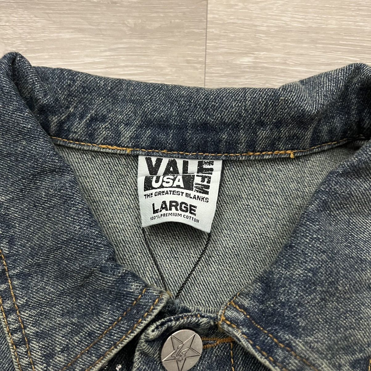 Vale Vale Forever All Over Rhinestone Denim Trucker Jacket Size US L / EU 52-54 / 3 - 10 Thumbnail