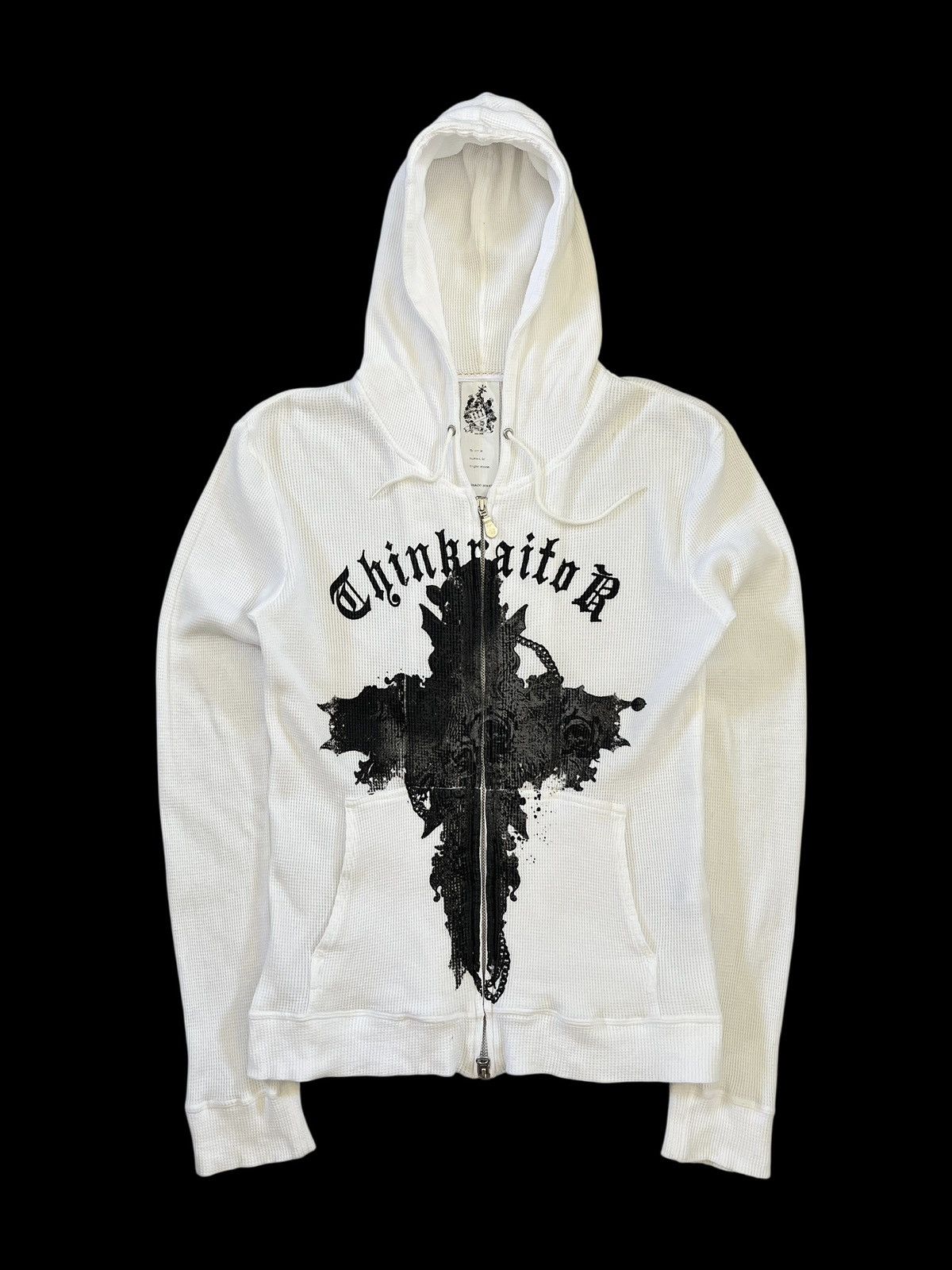 If Six Was Nine × Japanese Brand × Tornado Mart Tornado Mart Goth Printed Thermal Zipper Hoodie Size US S / EU 44-46 / 1 - 2 Thumbnail