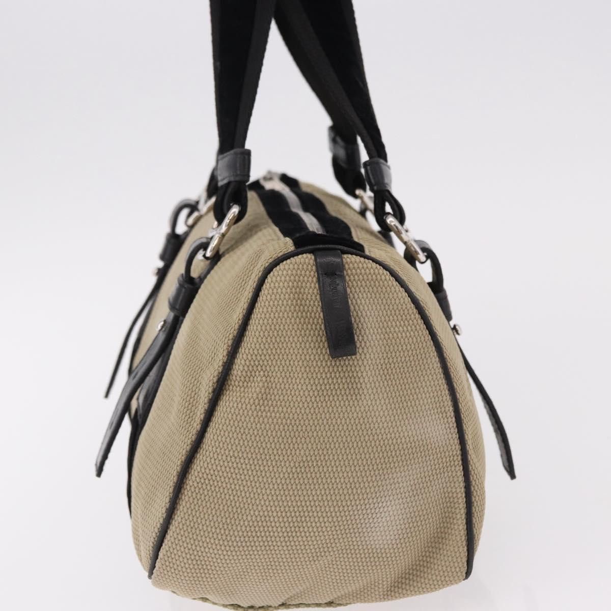 Saint Laurent Paris SAINT LAURENT Hand Bag Canvas Beige Silver Auth bs36099A - Size ONE SIZE - 3 Thumbnail