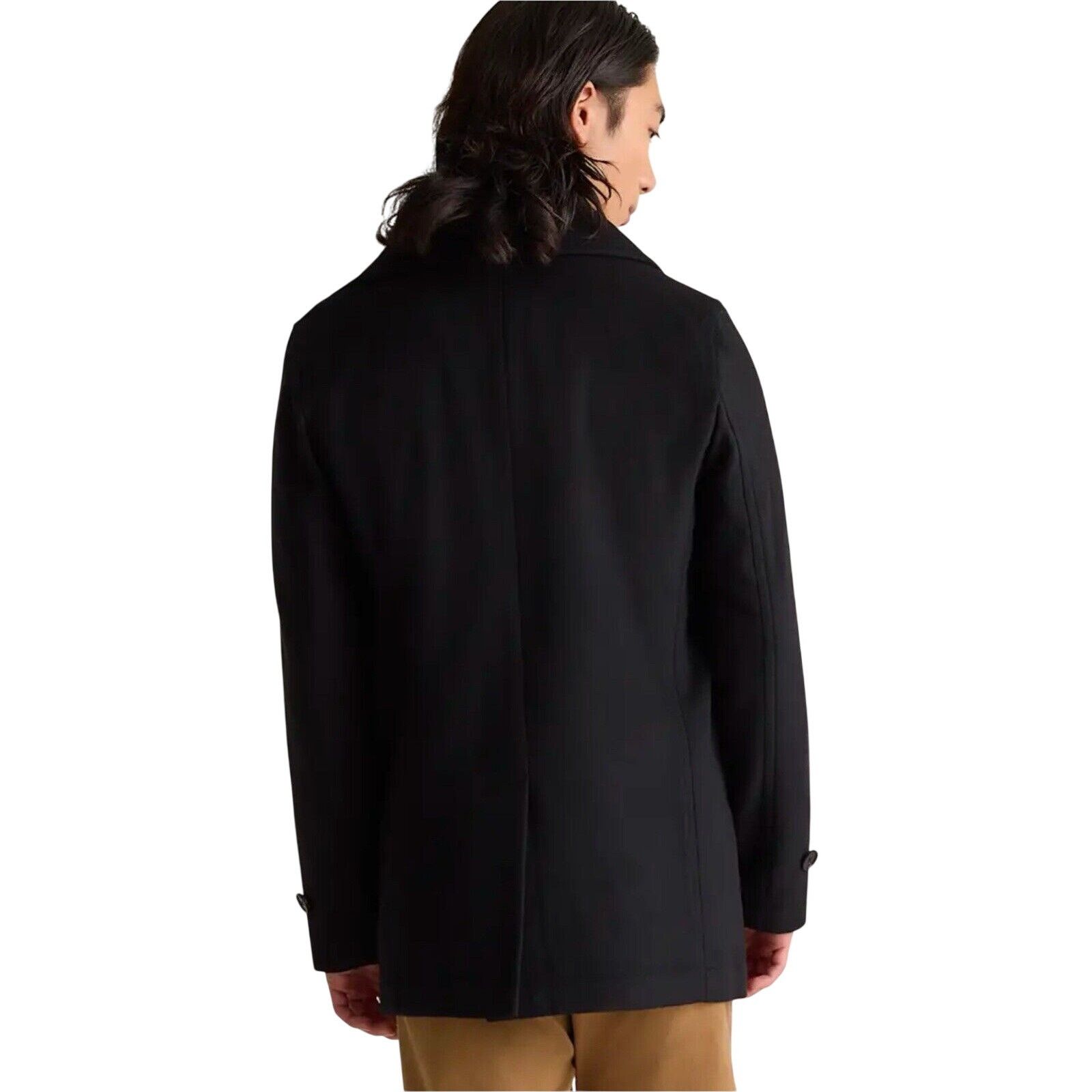 Quince Quince Italian Wool Men’s Medium Black Peacoat Size US M / EU 48-50 / 2 - 3 Thumbnail