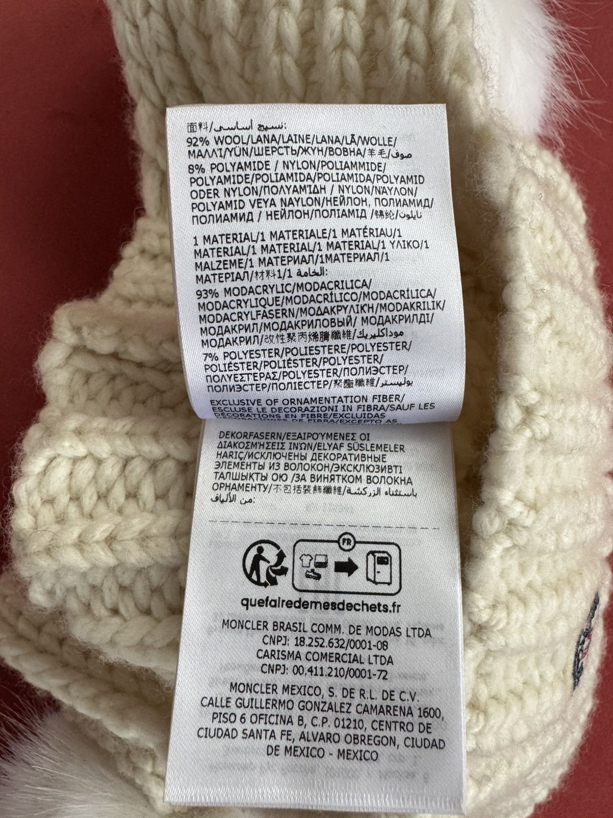Moncler Moncler pom pom wool knit hat, NEW Size ONE SIZE - 6 Thumbnail