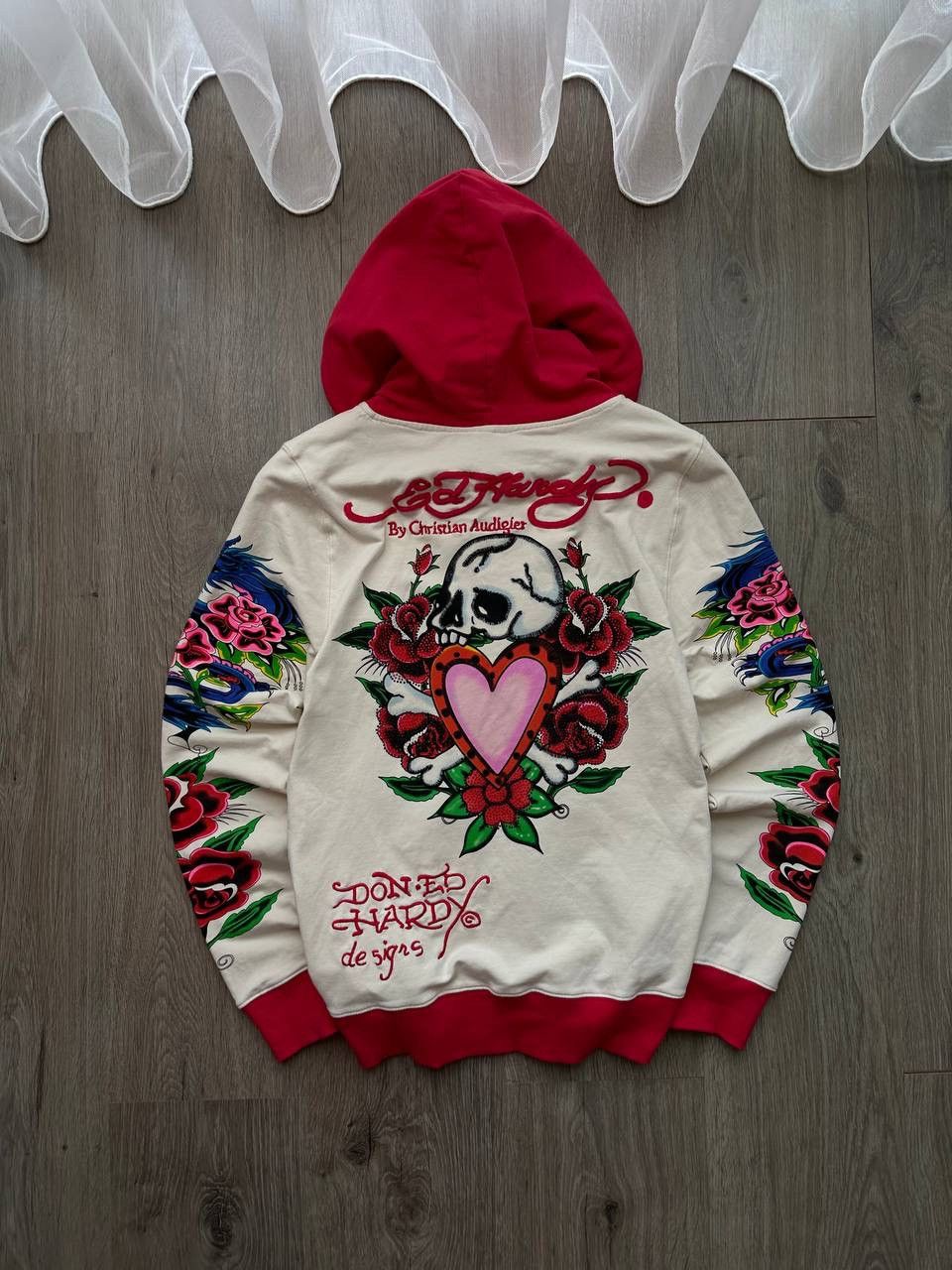 Christian Audigier × Ed Hardy × Vintage Vintage Ed Hardy Christian Audigier Hoodie Size M / US 6-8 / IT 42-44 - 8 Thumbnail