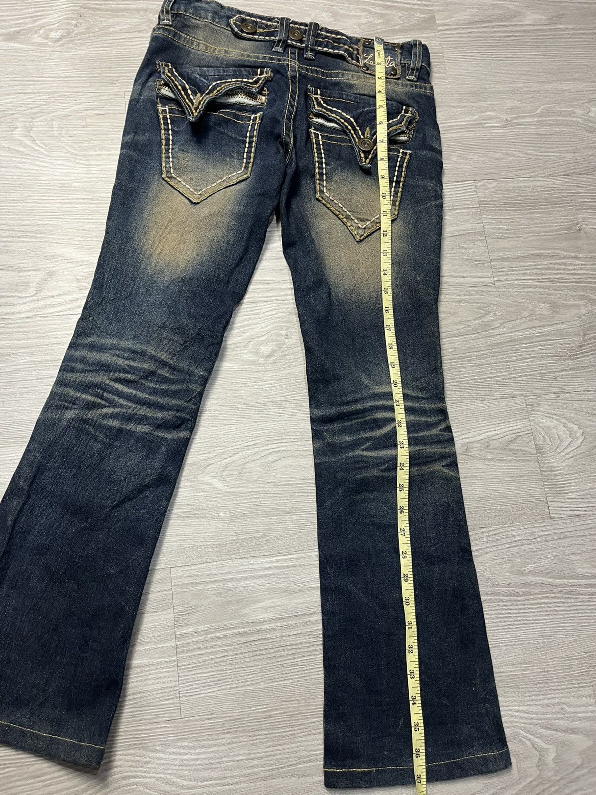 Hysteric Glamour Y2k Lolita ifsixwasnine Faded Flare Jeans Size 30" / US 8 / IT 44 - 14 Thumbnail