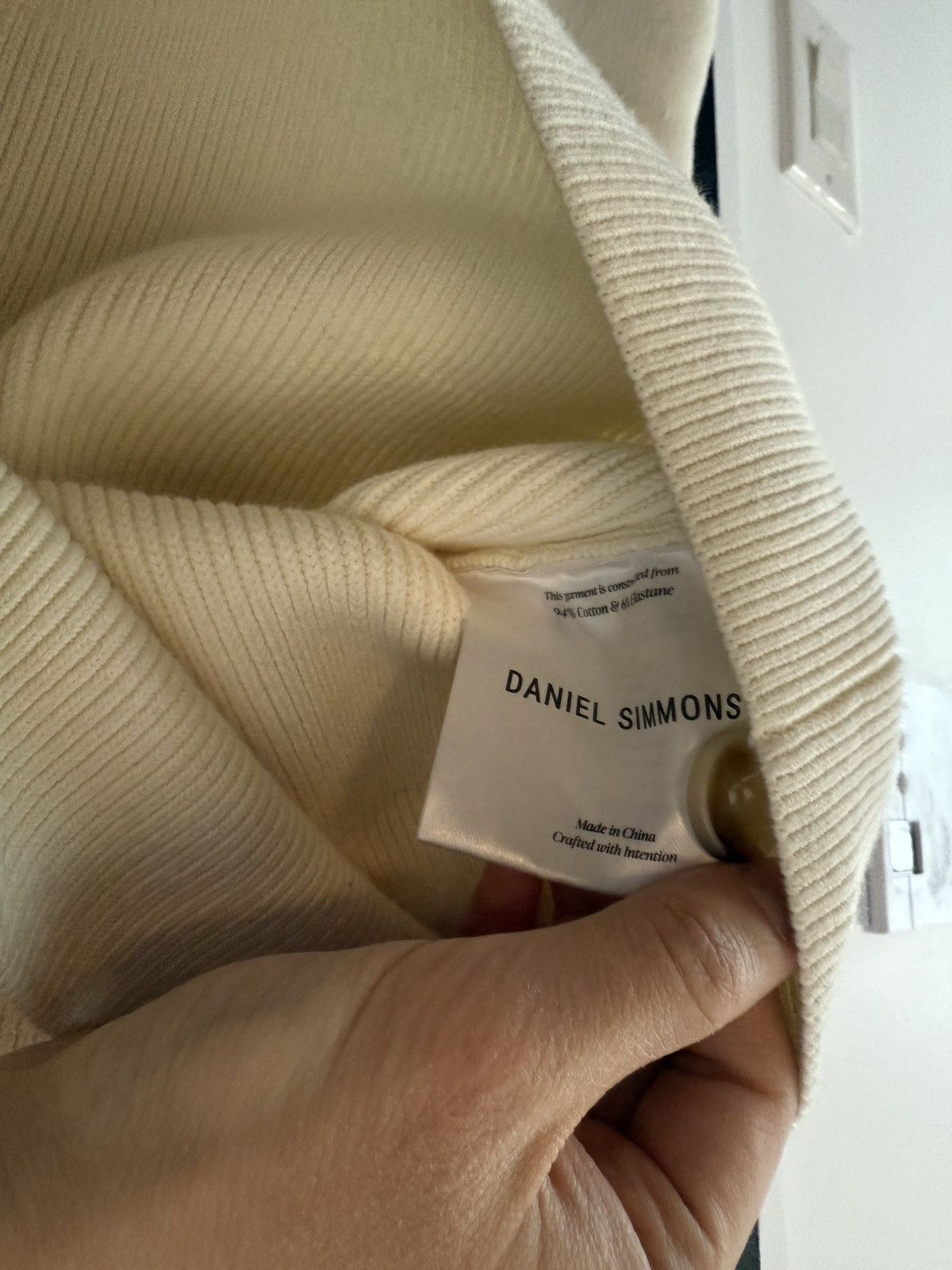 Daniel Simmons Daniel Simmons - Cream Cotton Knit Cardigan size XS Size US XS / EU 42 / 0 - 7 Thumbnail