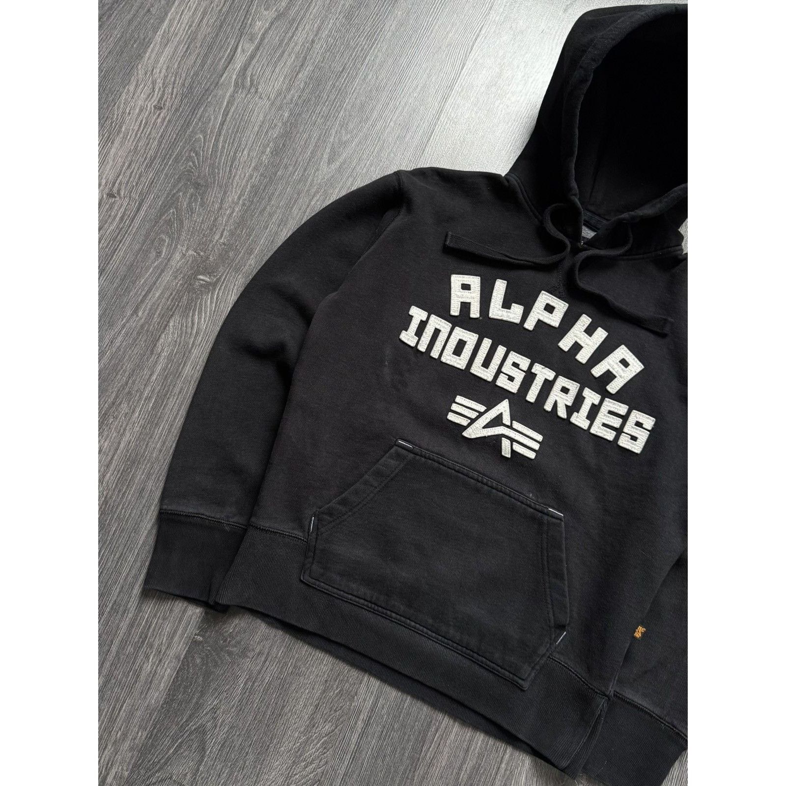 Alpha Industries × Vintage 90s Alpha Industries Embroidered Archive hoodie Size US S / EU 44-46 / 1 - 2 Thumbnail