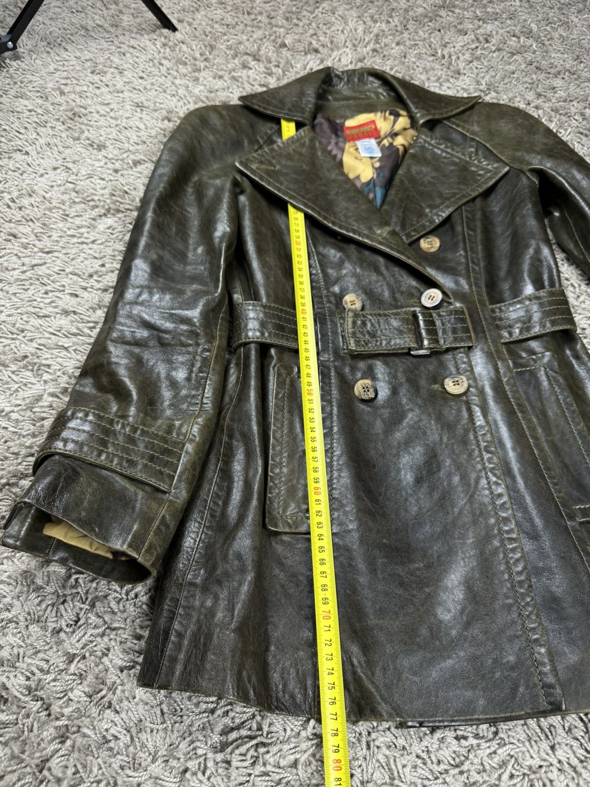 Vintage leather jacket Kenzo Jungle original casual item