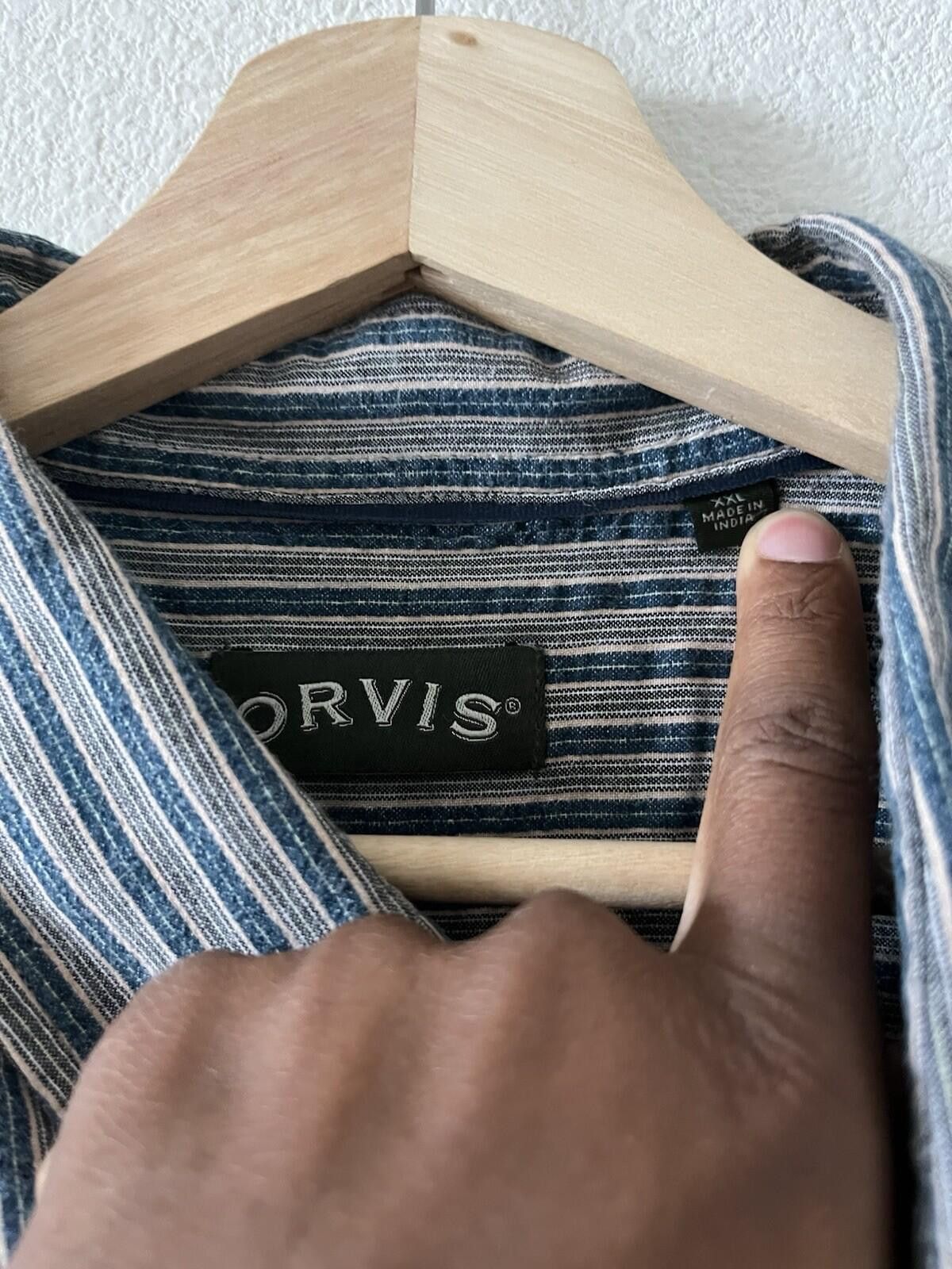 Orvis Vintage Orvis Striped Short Sleeve Button Up Shirt XXL⁠ Size US XXL / EU 58 / 5 - 2 Thumbnail
