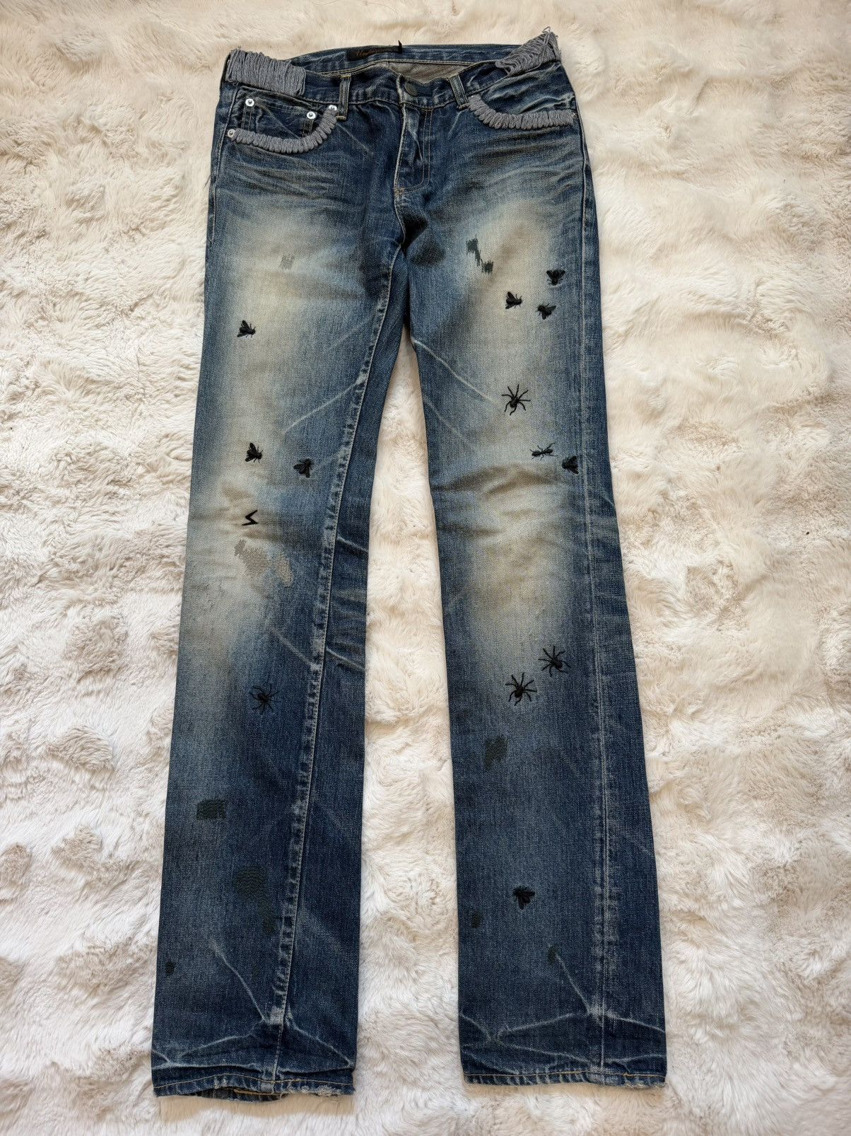 Undercover Undercover AW06 'GURUGURU' Bug Denim Jeans | Grailed