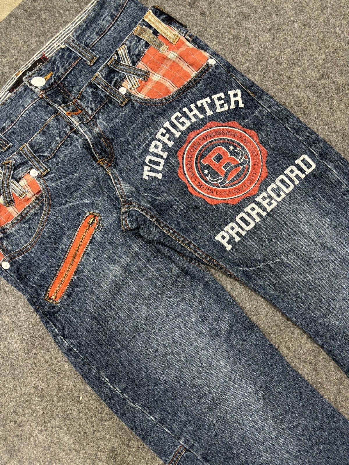 Japanese Brand 💥Double Waist💥Insane Dominate Twisted Leg Denim F653 Size US 32 / EU 48 - 8 Thumbnail