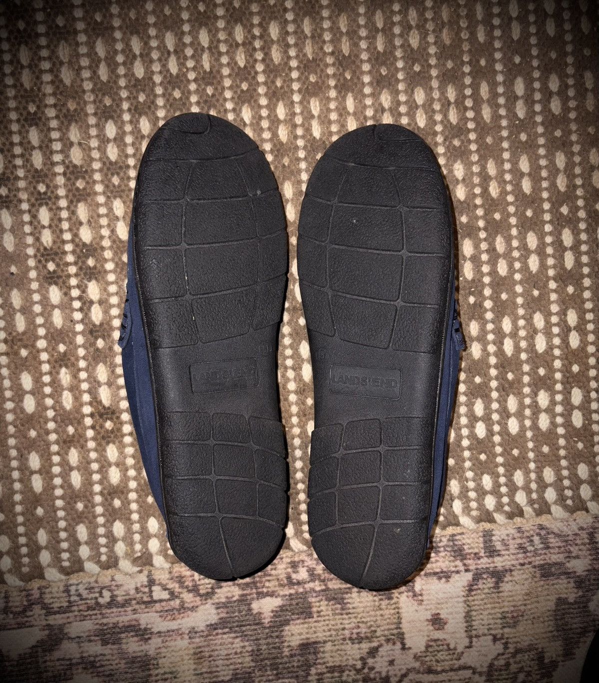 Lands' End Lands’ End Men’s Suede Moccasin Slippers Sz 9 Size US 9 / EU 42 - 5 Thumbnail