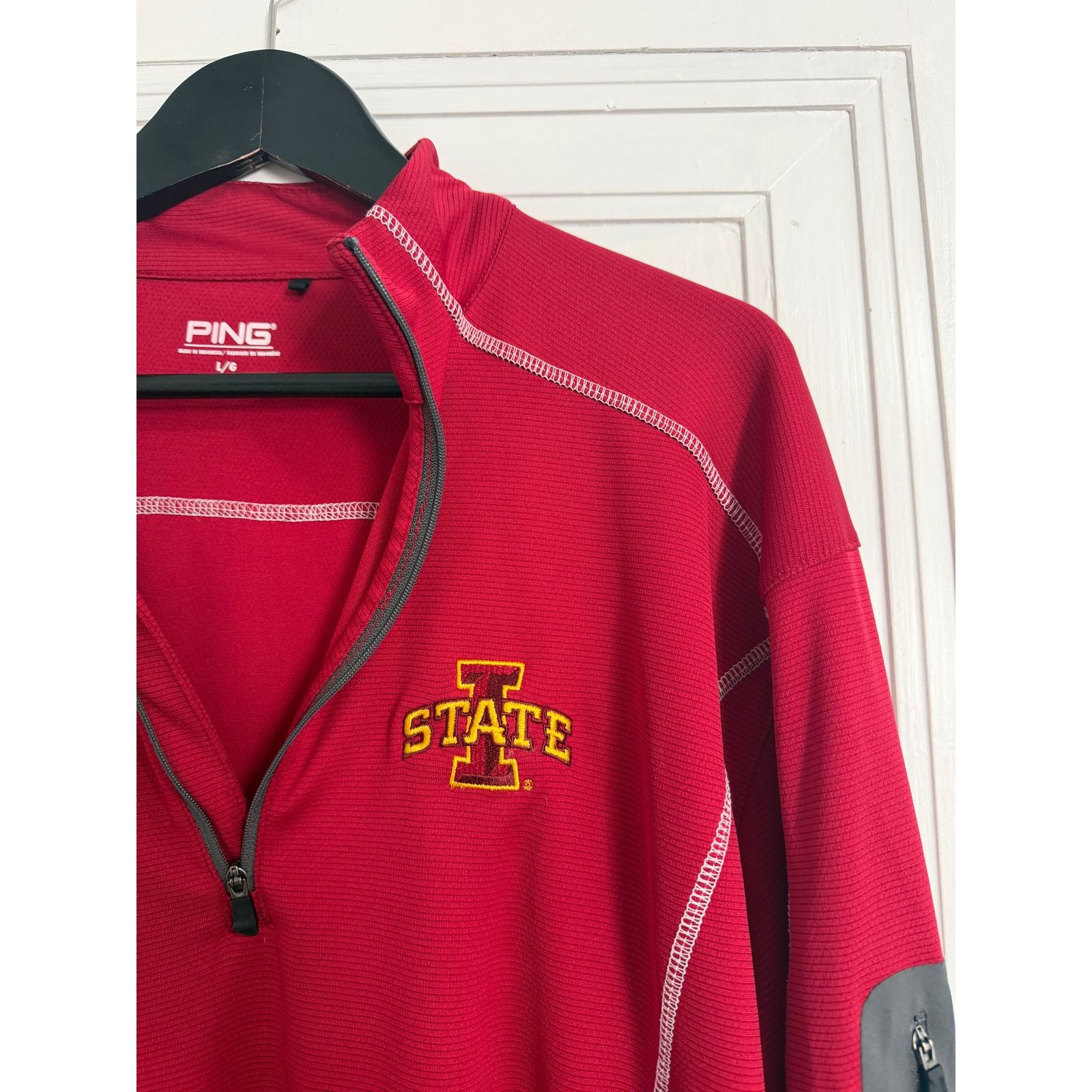 PING Iowa State Cyclones PING 1/4-Zip Pullover Men's Size Large Size US L / EU 52-54 / 3 - 2 Thumbnail