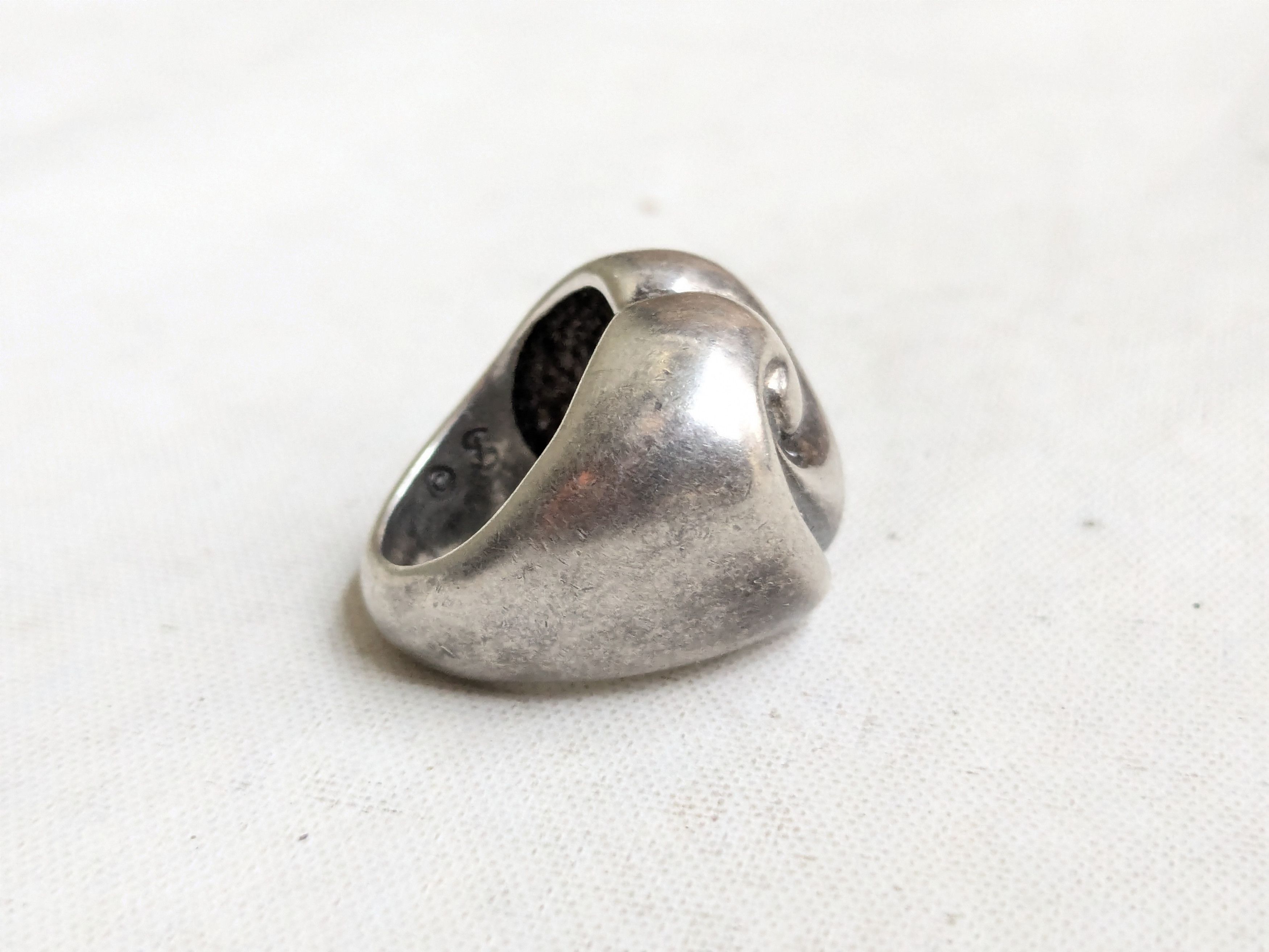 Jewelry Vintage Sterling Silver Heart Ring Shube's 5 Size ONE SIZE - 7 Thumbnail