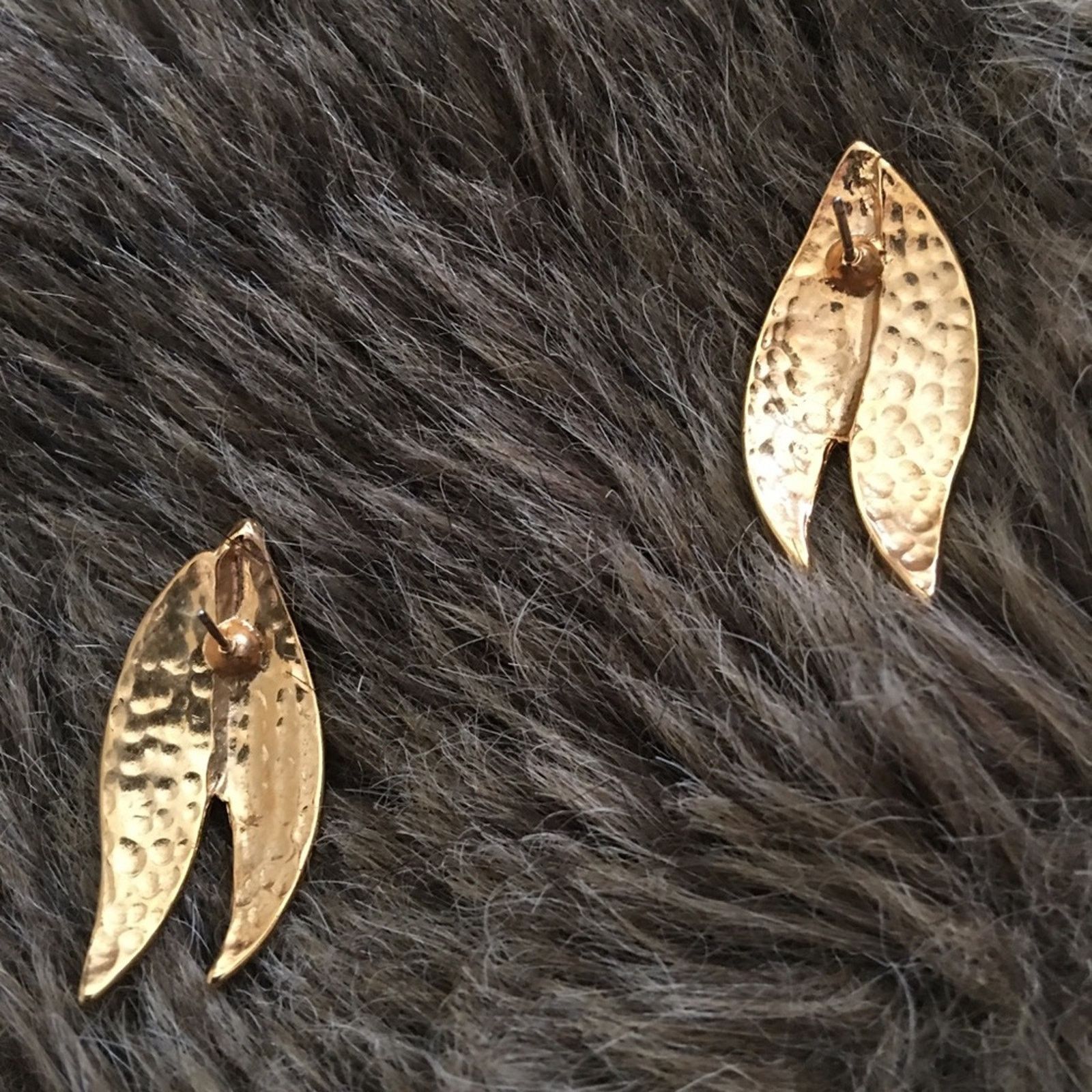 Vintage Vintage 80s black/cream enamel pierced earrings Size ONE SIZE - 3 Thumbnail
