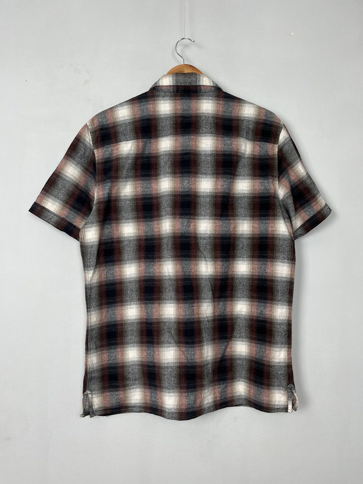 Allsaints Allsaints Dwight SS Plaid Cotton Short Sleeve Shirt Size US L / EU 52-54 / 3 - 5 Thumbnail