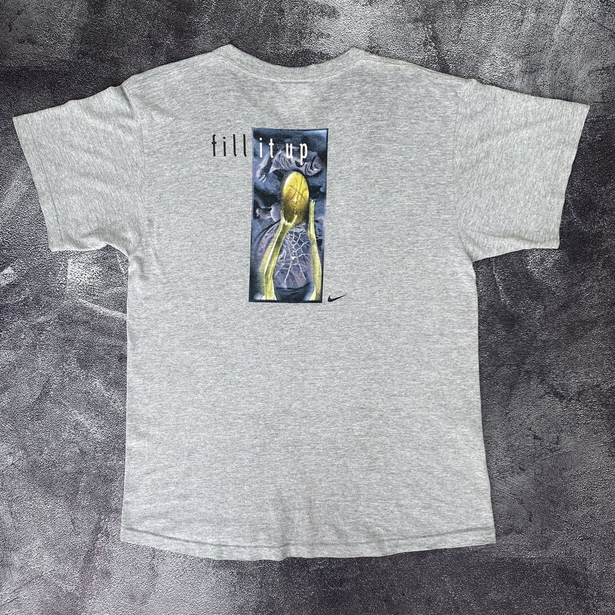 Nike × Vintage Vintage Very Rare Nike Basketball Fill it Up T shirt Size US M / EU 48-50 / 2 - 4 Thumbnail
