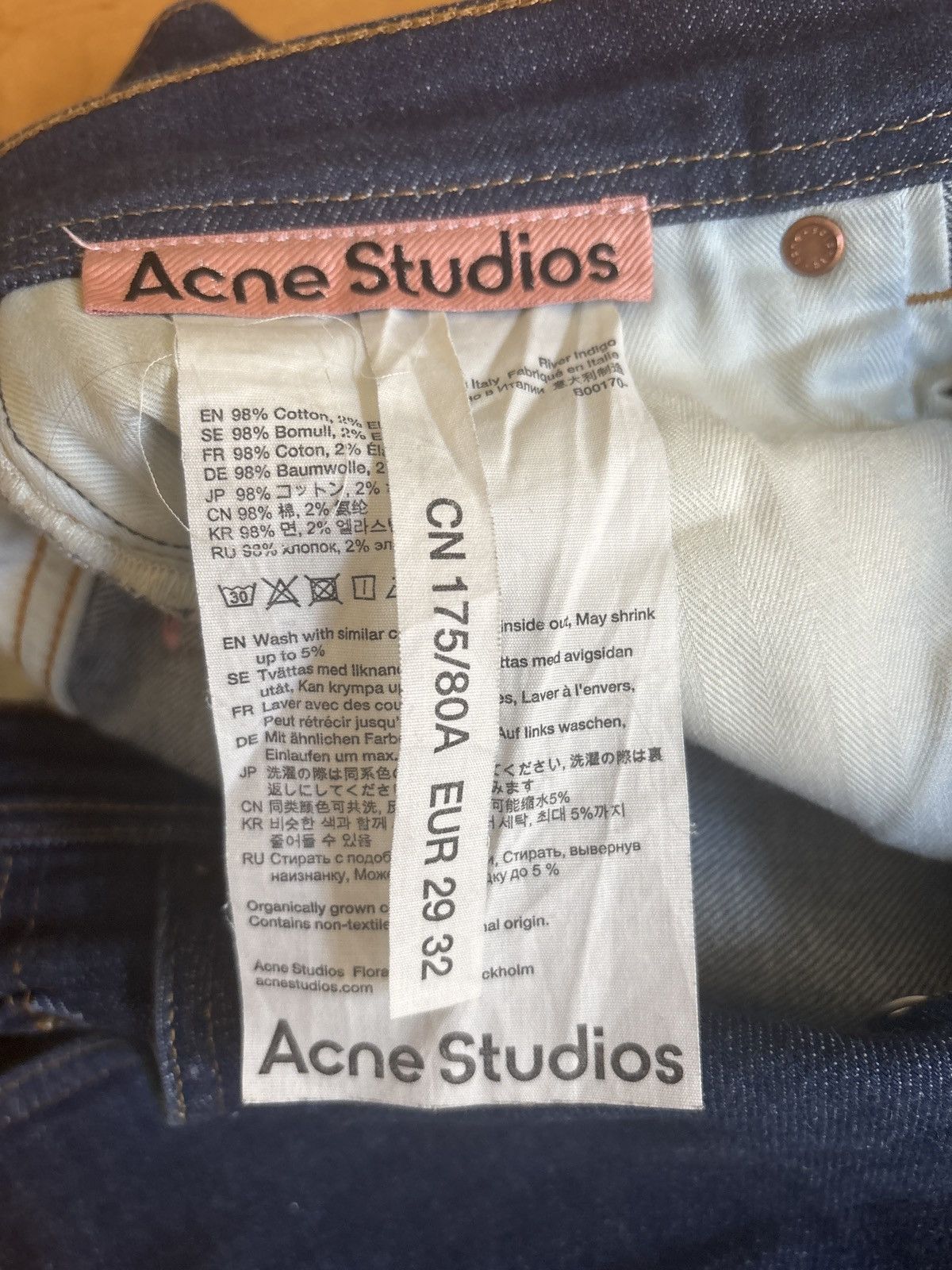 Acne Studios Acne studios river indigo skinny jeans Size US 29 - 4 Thumbnail